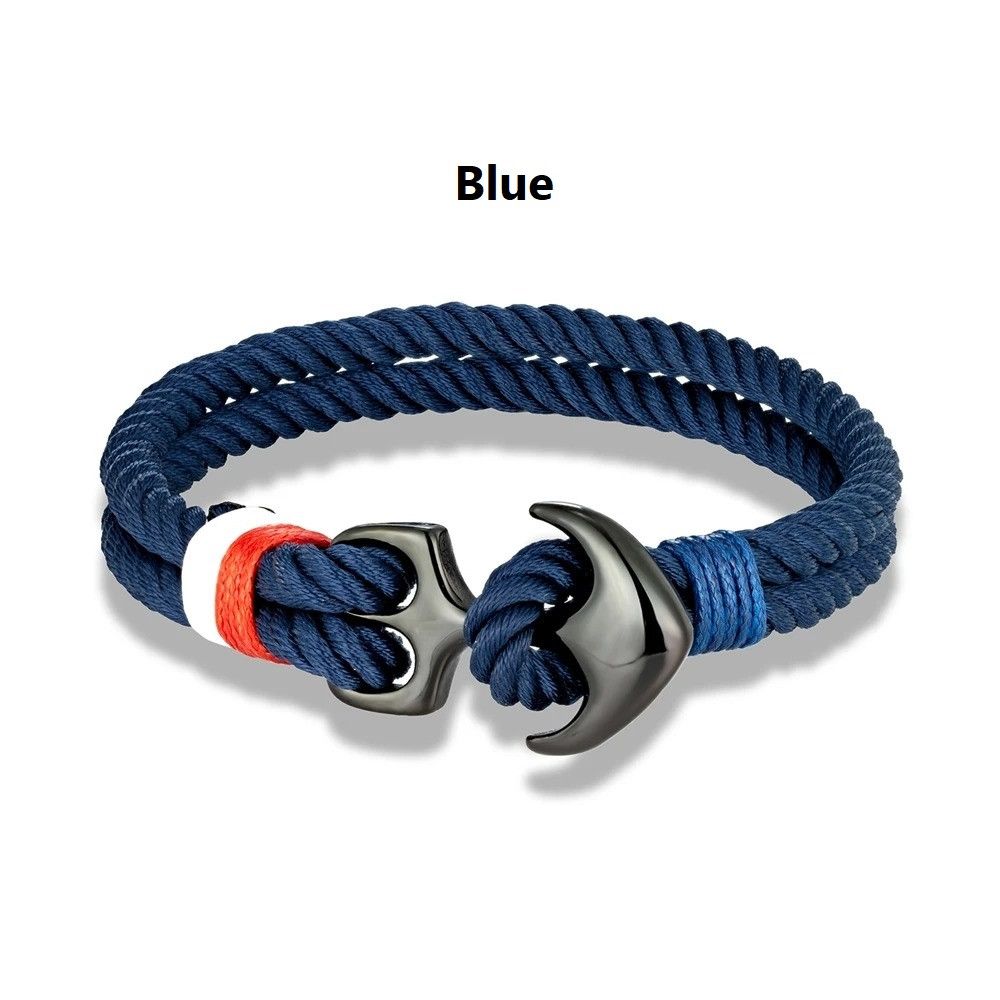 Other Double strand Waterproof Rope Anchor Bracelet Gift For Him Size ONE SIZE - 9 Thumbnail
