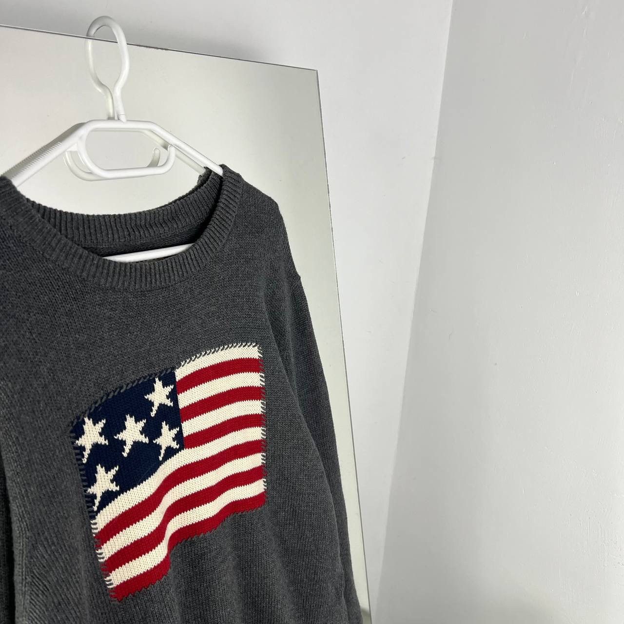 Vintage Vintage Y2K American Flag USA Sweater Size US XL / EU 56 / 4 - 2 Thumbnail