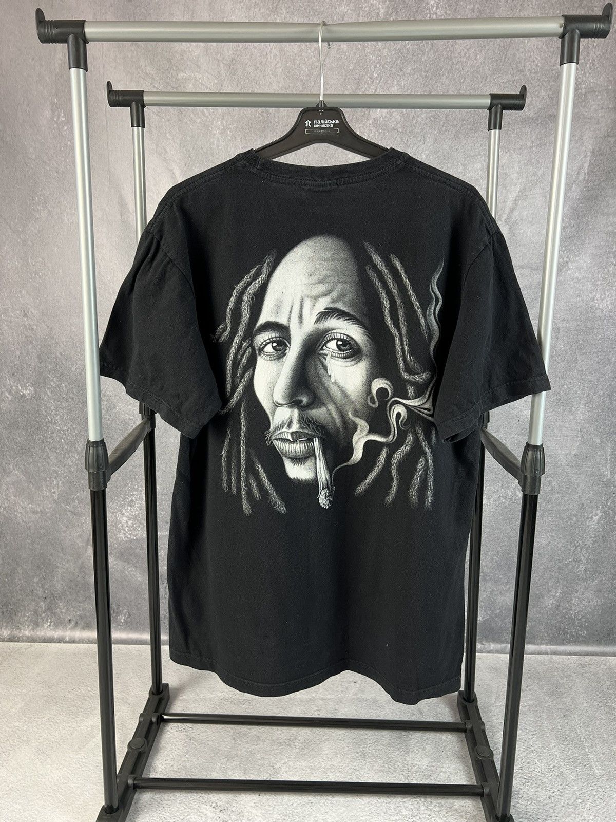 Band Tees × Bob Marley × Vintage Vintage Bob Marley overprinted merchandise T-shirt Size US XL / EU 56 / 4 - 2 Thumbnail