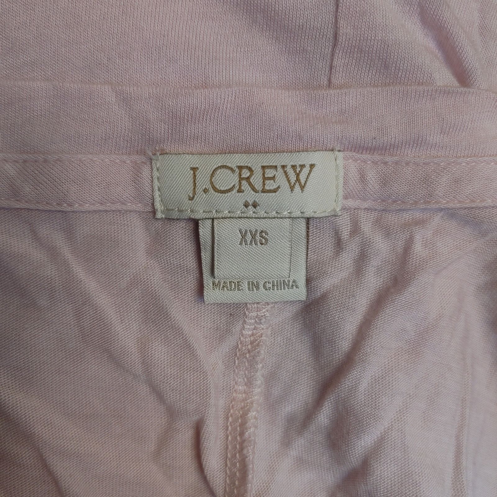 J.Crew J.Crew Women's XXS Light Pink Lace Front Short Sleeve Top Size XXS / US 00 / IT 34 - 3 Thumbnail
