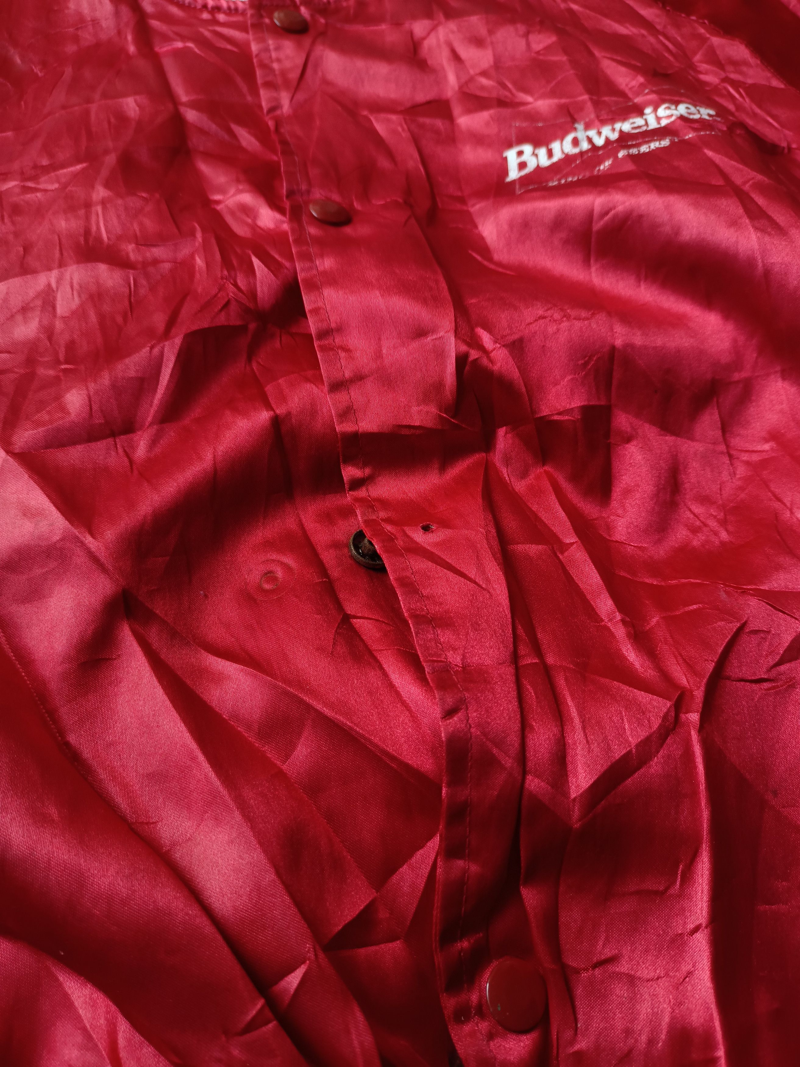 Budweiser × Vintage Vintage 90s Budweiser Spell Out Varsity Light Jacket Size US L / EU 52-54 / 3 - 7 Thumbnail