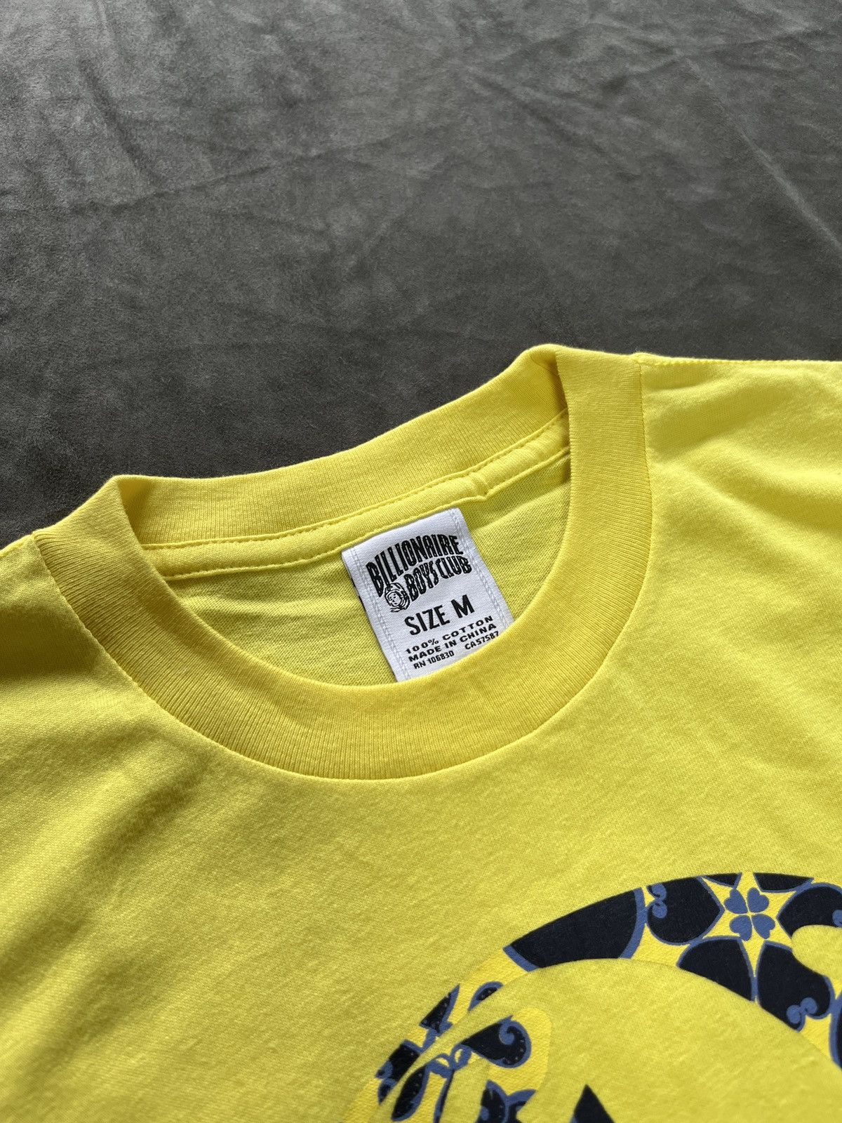 Billionaire Boys Club Rare Billionaire Boys Club BBC Helmet Logo Yellow T-Shirt M Size US M / EU 48-50 / 2 - 4 Thumbnail