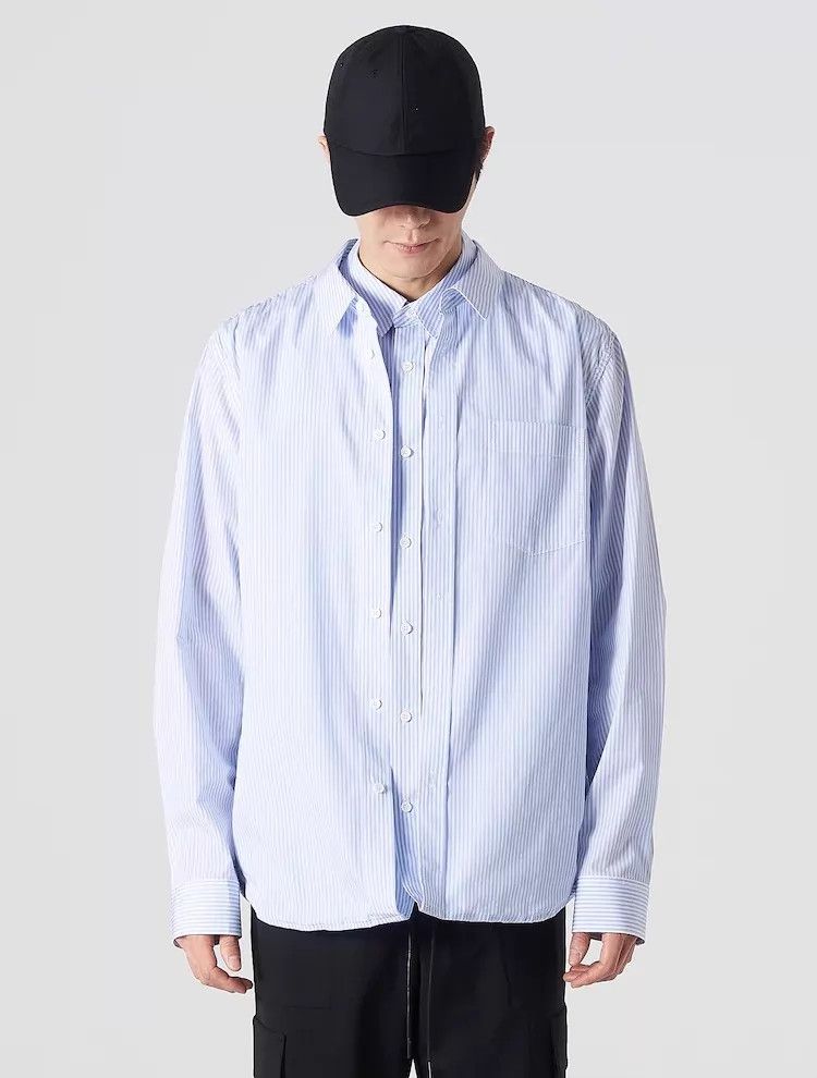 Juun.J Juun.J Two-in-One Striped Oversized Shirt 46 Size US S / EU 44-46 / 1 - 1 Thumbnail