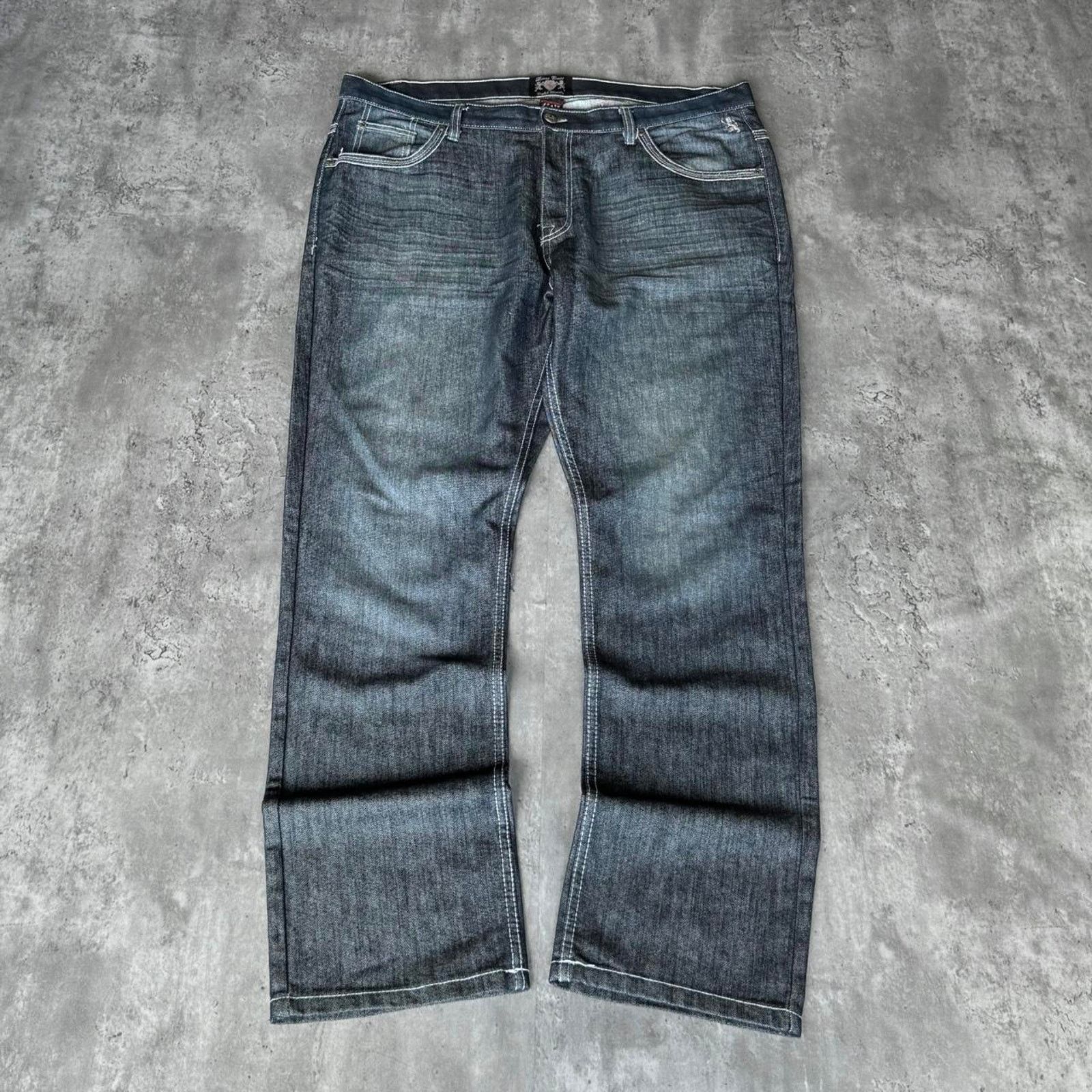 Japanese Brand × Southpole × Vintage Vintage Y2K Jnco Style Baggy Skater Grunge Opium Denim Jeans Size US 42 / EU 58 - 2 Thumbnail