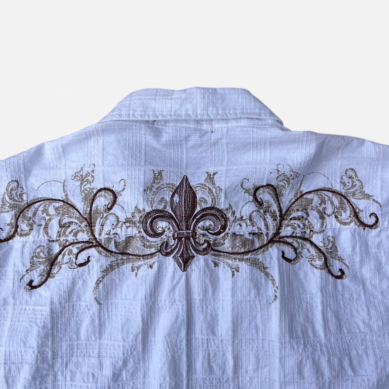 Other Sick y2k grunge style button-up with embroidery Size US M / EU 48-50 / 2 - 3 Thumbnail