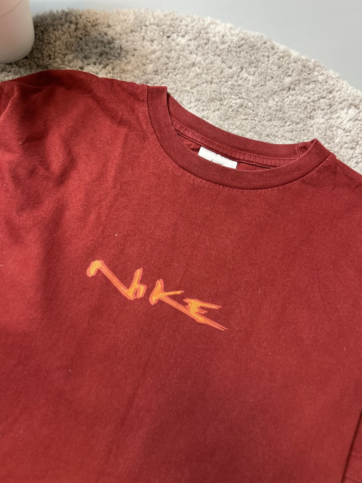 Nike × Vintage Vintage T-Shirt Nike Centre Logo Swoosh Y2k Style Size US M / EU 48-50 / 2 - 3 Thumbnail