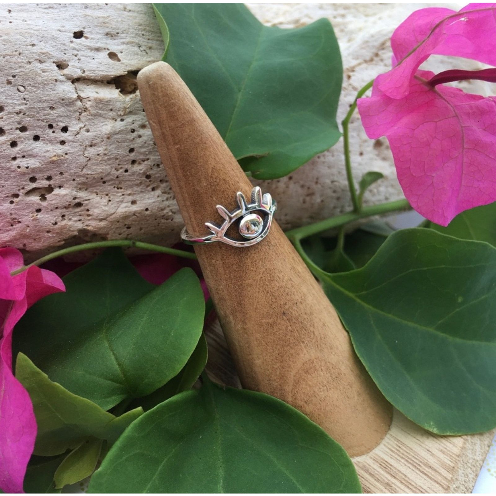 The Unbranded Brand Sterling Silver Evil Eye Toe Ring Size ONE SIZE - 2 Thumbnail