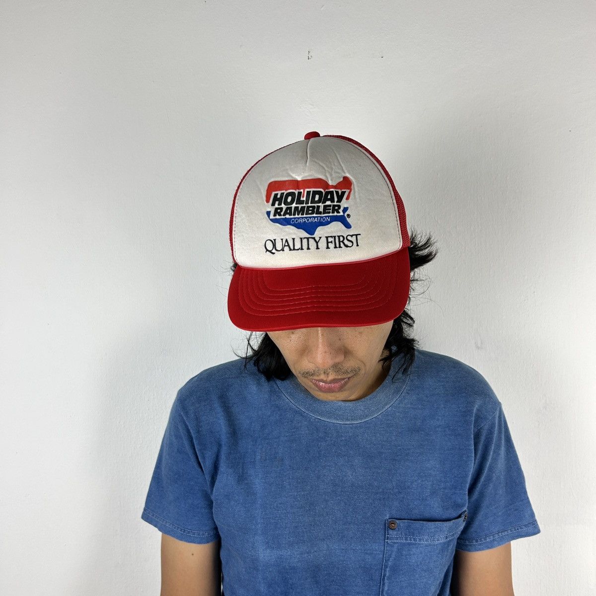 Vintage 1990s Holiday Rambler Trucker Hat Size ONE SIZE - 2 Thumbnail