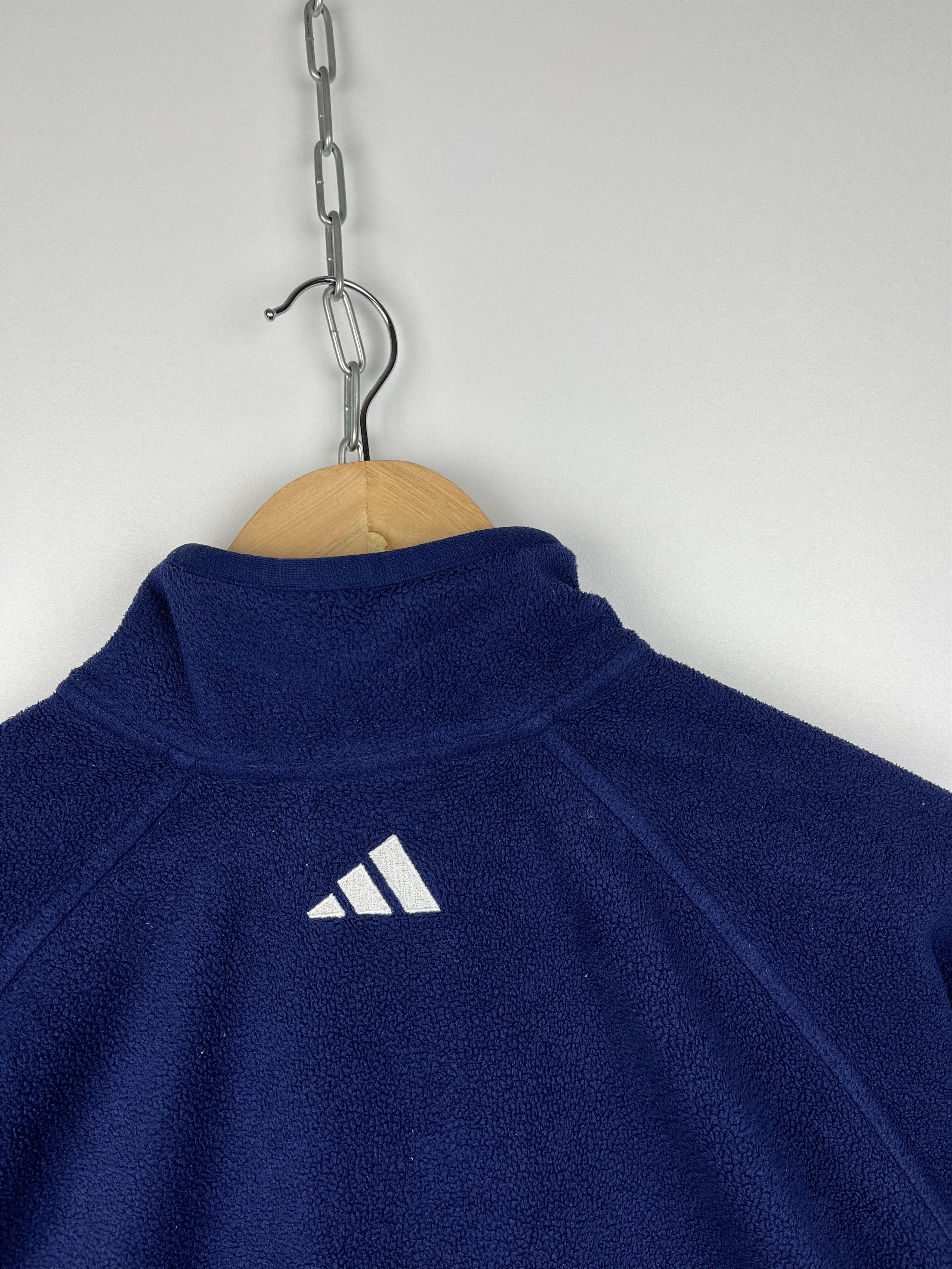 Adidas 00's Adidas Climacool Stripes Vintage Fleece Sweater Size US L / EU 52-54 / 3 - 22 Thumbnail