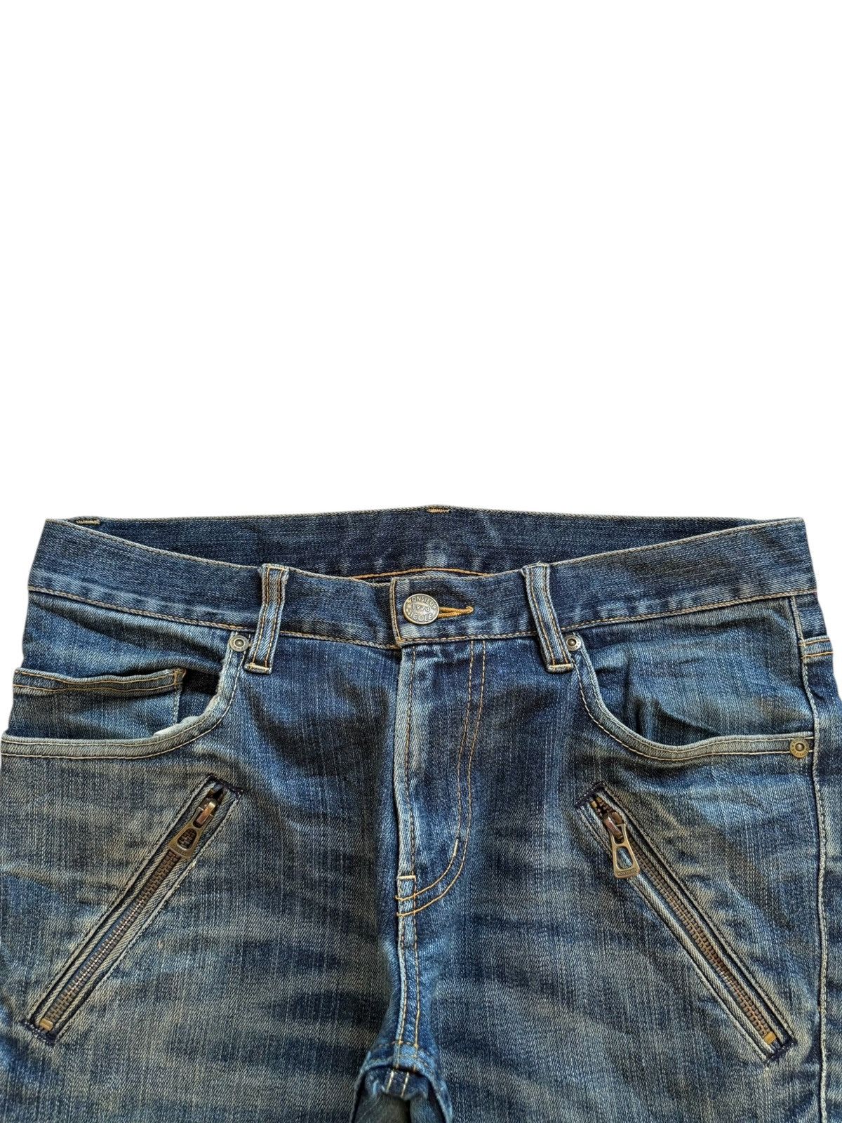Designer × Japanese Brand Vintage Monsieur Nicole Tactical Mud Wash Distress Rip Jean Size US 31 - 4 Thumbnail