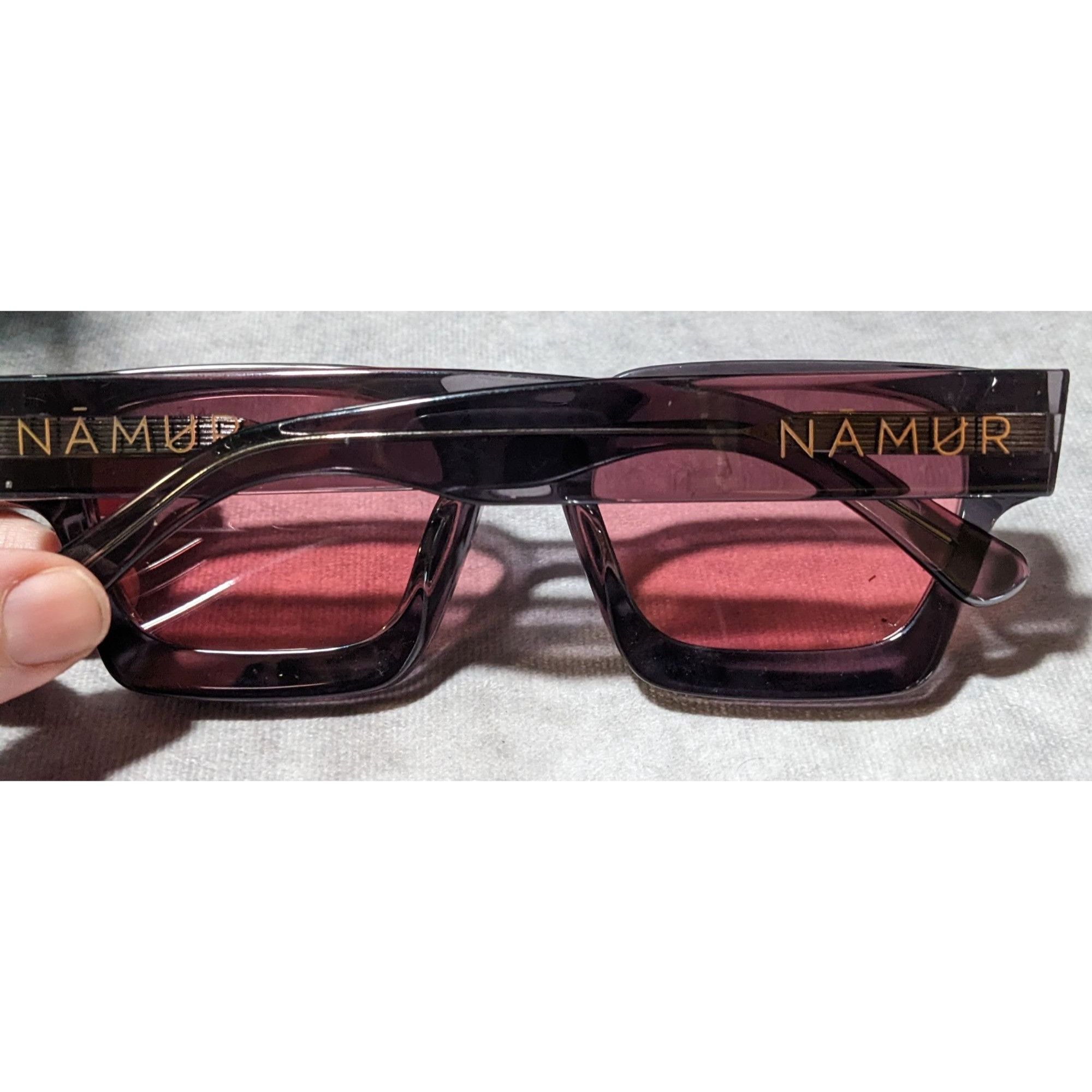 Other Namur Black And Pink Chunky Translucent Sunglasses Size ONE SIZE - 9 Thumbnail