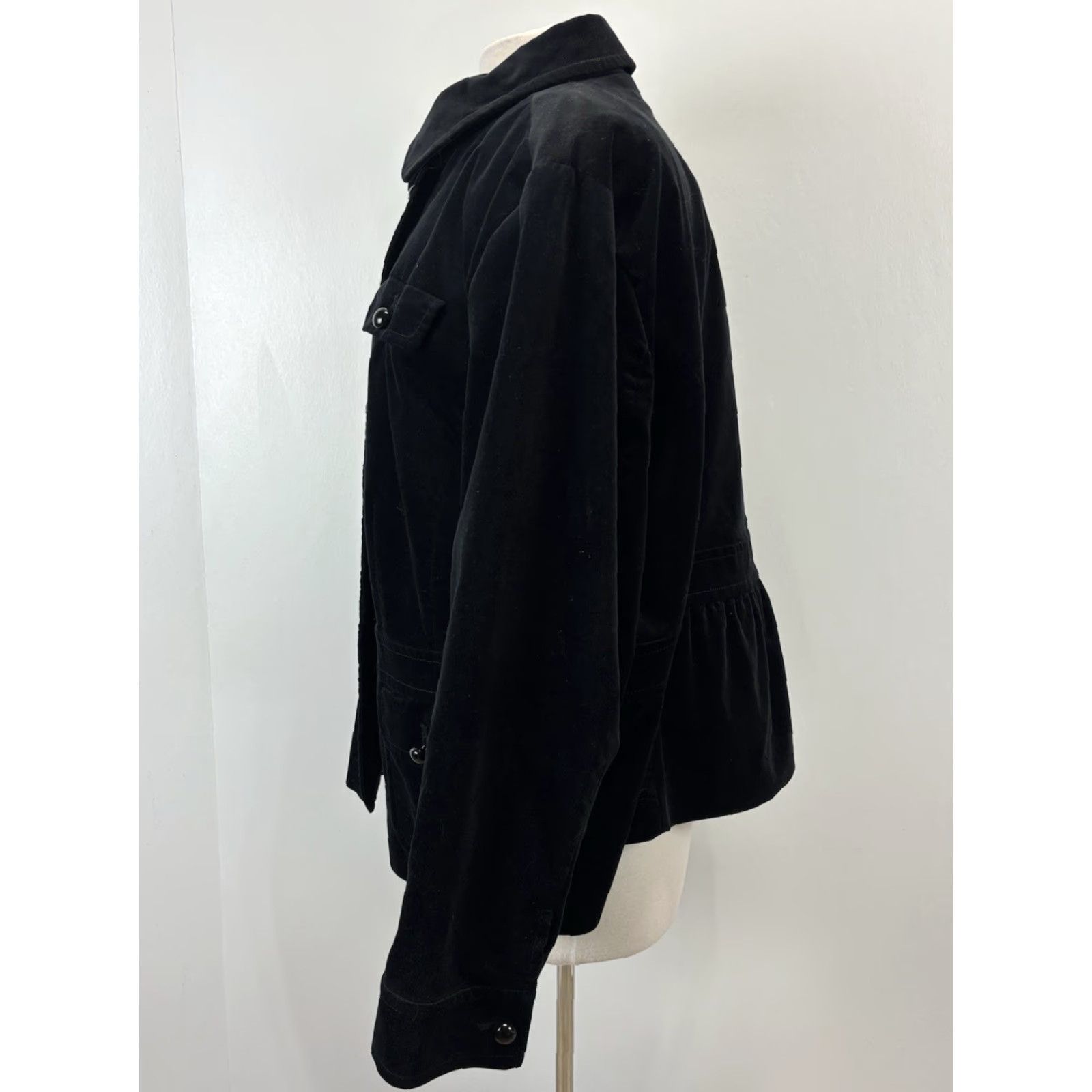 Talbots VINTAGE Talbots Velvet Jacket Women’s Plus Size 22W Black Casual Business Party 80s Womens Size 3XL / US 20-22 - 2 Thumbnail