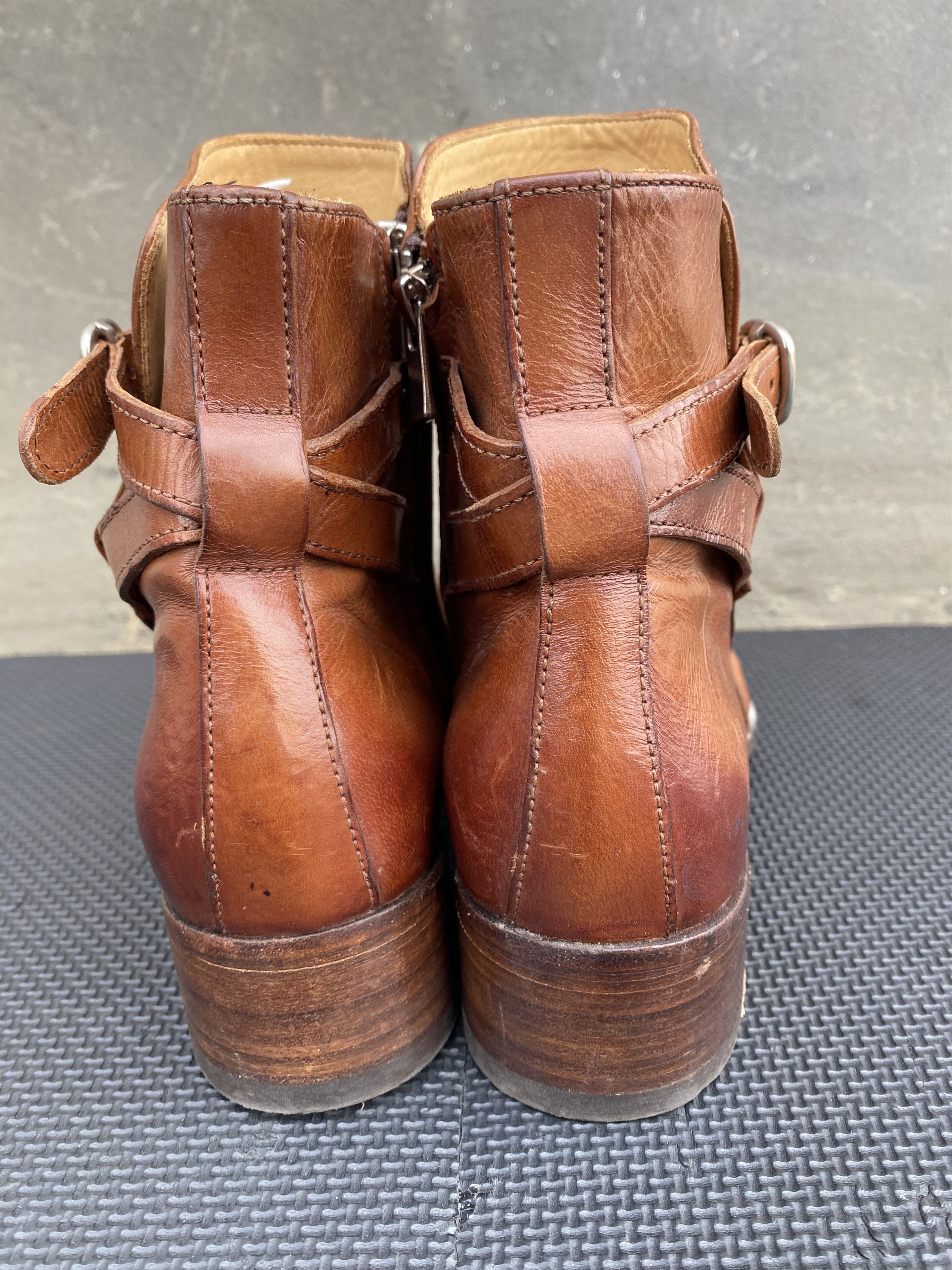 Officine Creative OFFICINE CREATIVE Womens Ankle Boots Buckle Zip Booties Size US 10 / IT 40 - 6 Thumbnail