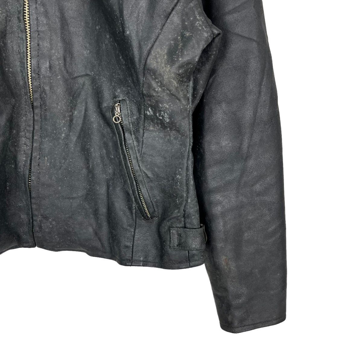 Japanese Brand 🔥 UB FEDI LEATHER BIKERS MOTO JACKET Size US M / EU 48-50 / 2 - 5 Thumbnail