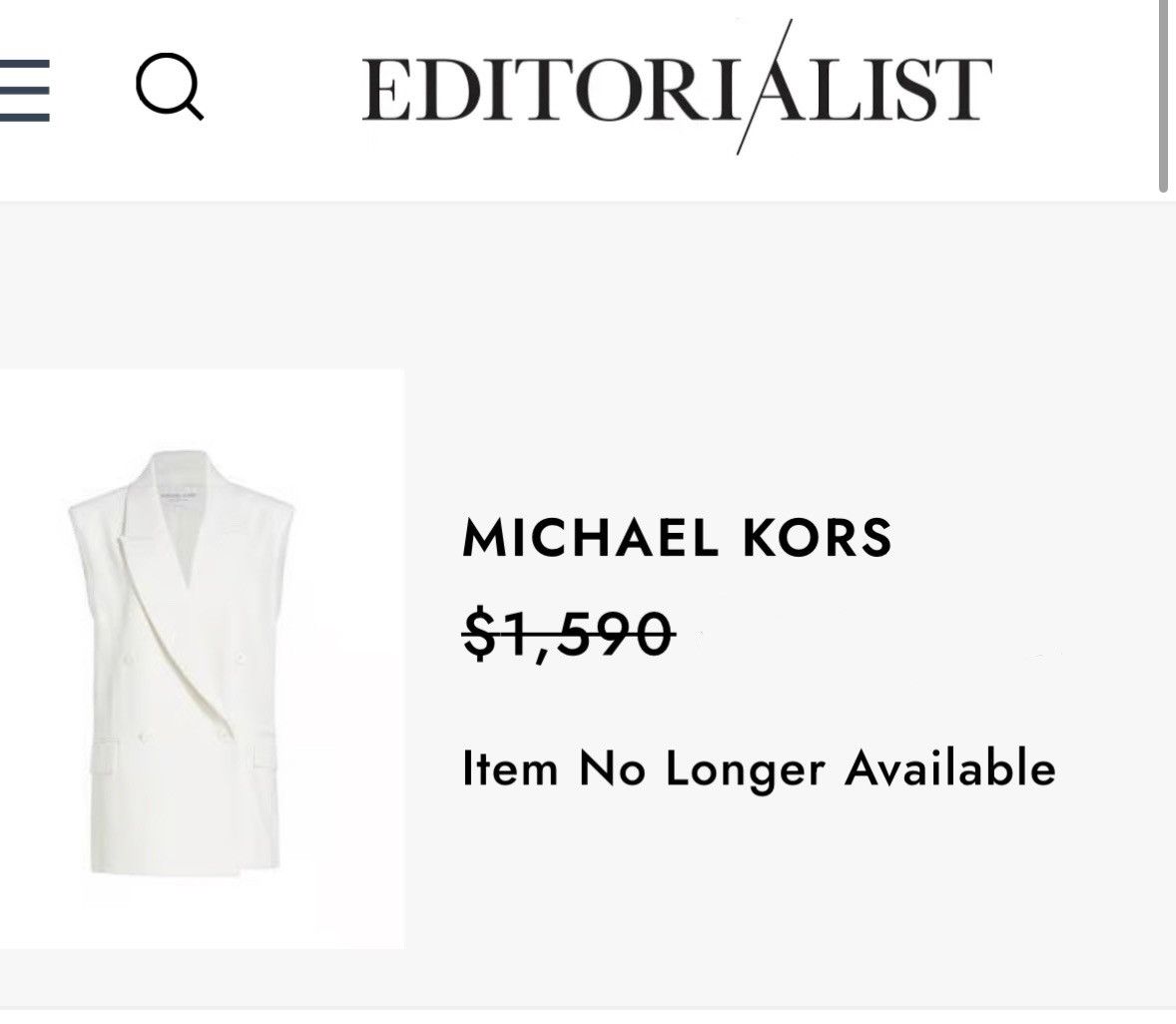 Michael Kors Michael Kors Oversized Double-Breasted Vest Size S / US 4 / IT 40 - 3 Thumbnail