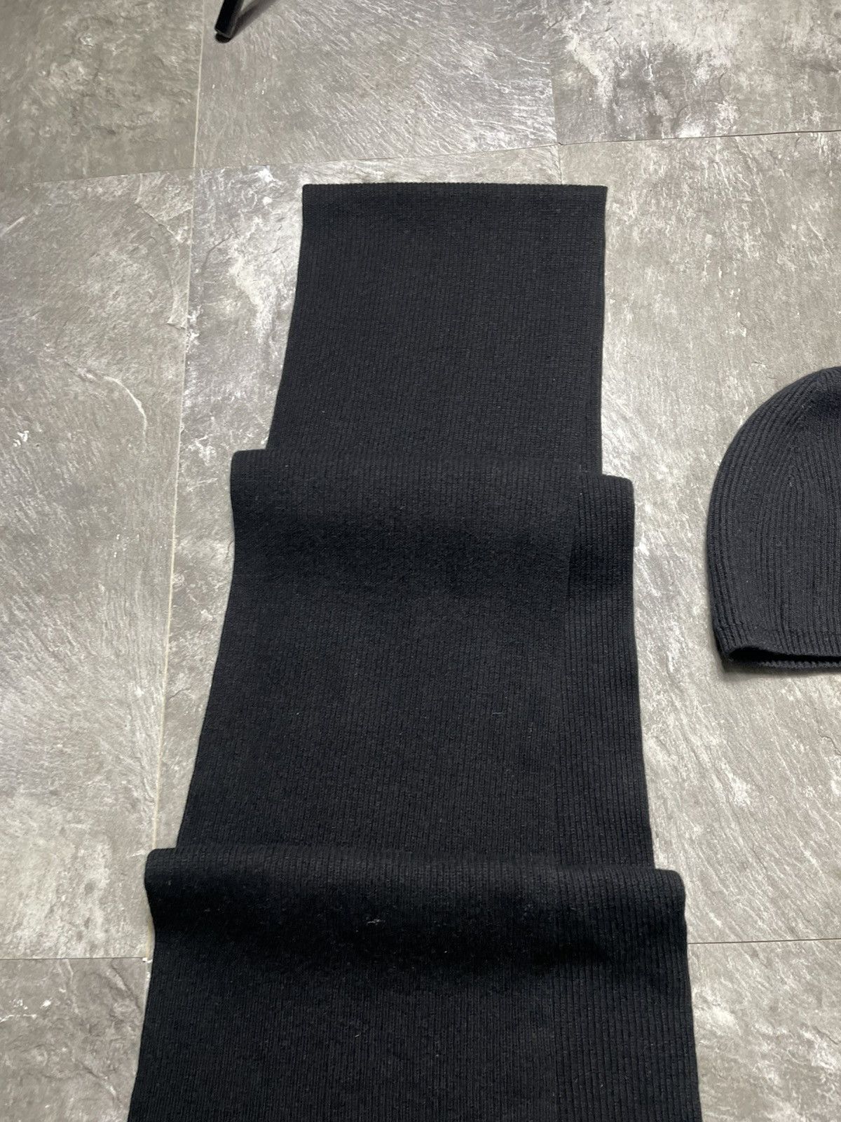 Polo Ralph Lauren Polo Ralph Lauren Hat Scarf Set Black Lambs Wool Vintage Size ONE SIZE - 4 Thumbnail