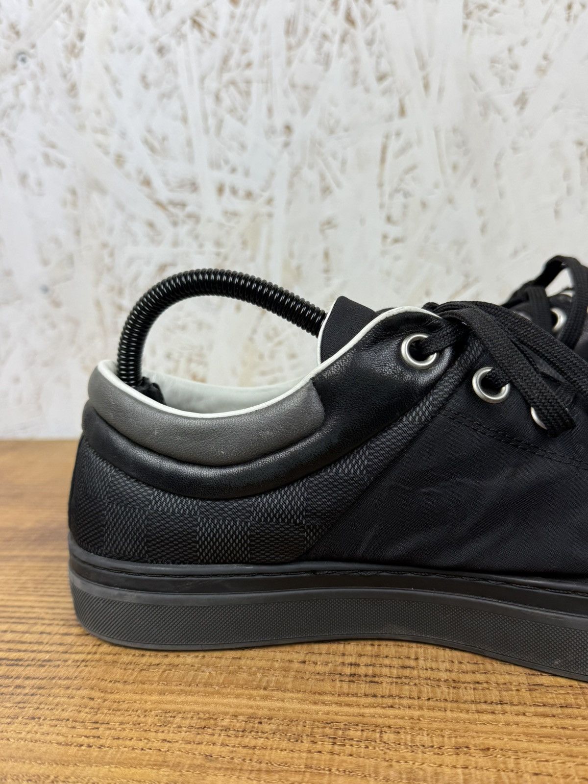 Louis Vuitton Louis Vuitton Nylon/Damier Graphite Sprinter Low Top Sneaker Size US 7.5 / EU 40-41 - 6 Thumbnail