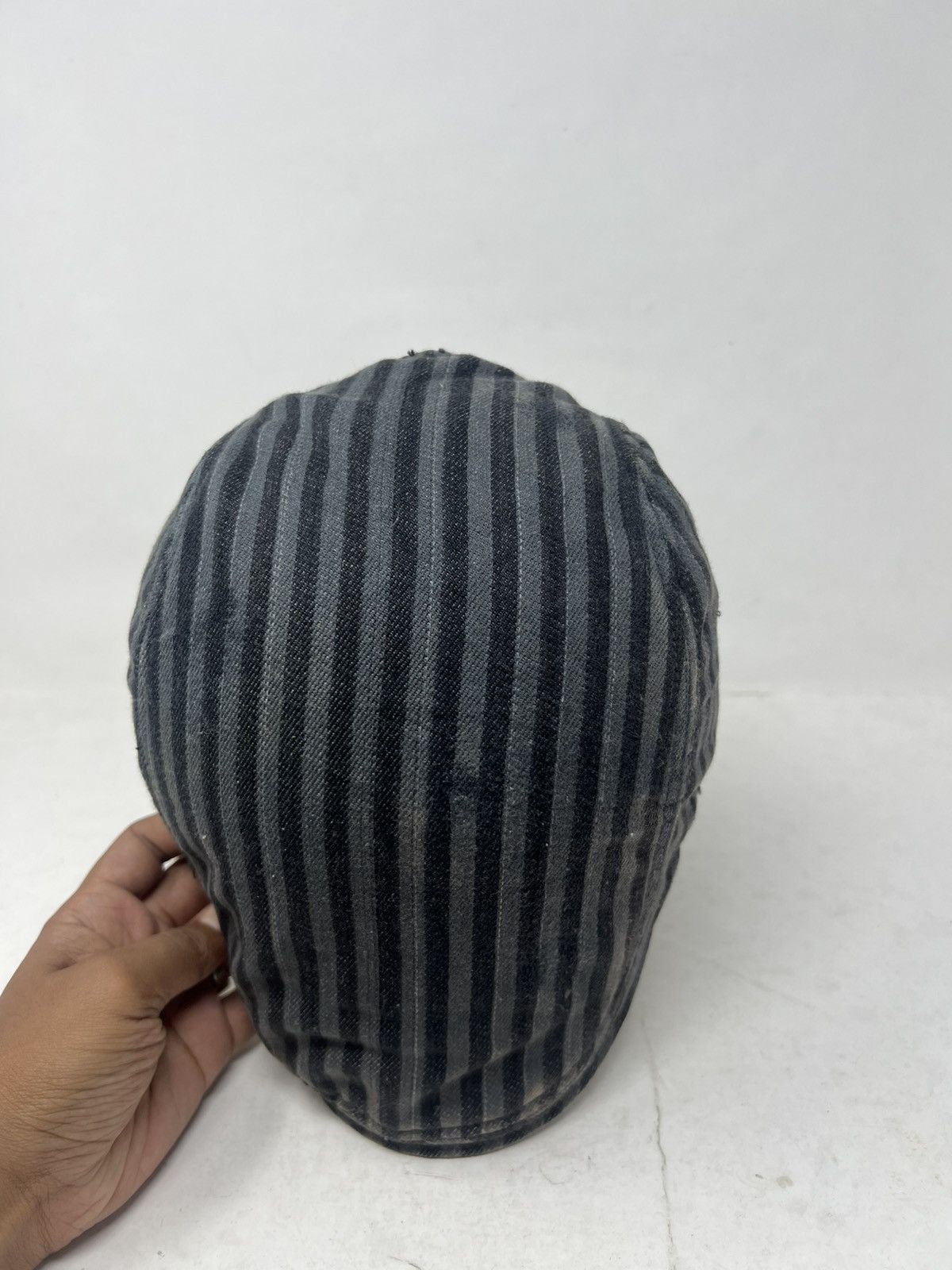 Japanese Brand Bold Men Striped Flat Newsboy Gatsby Cap Hat Size ONE SIZE - 6 Thumbnail