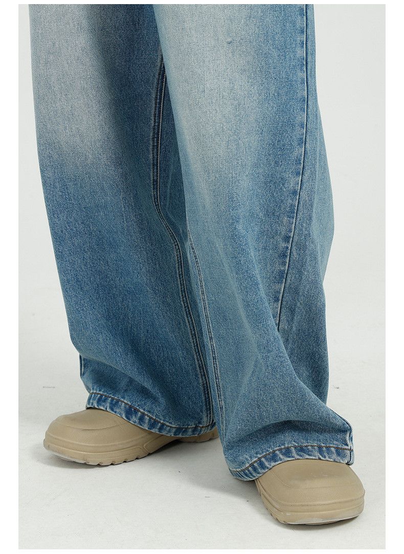 Japanese Brand × Jean Japanese loose all-match blue straight wide-leg jeans Size US 32 / EU 48 - 5 Thumbnail