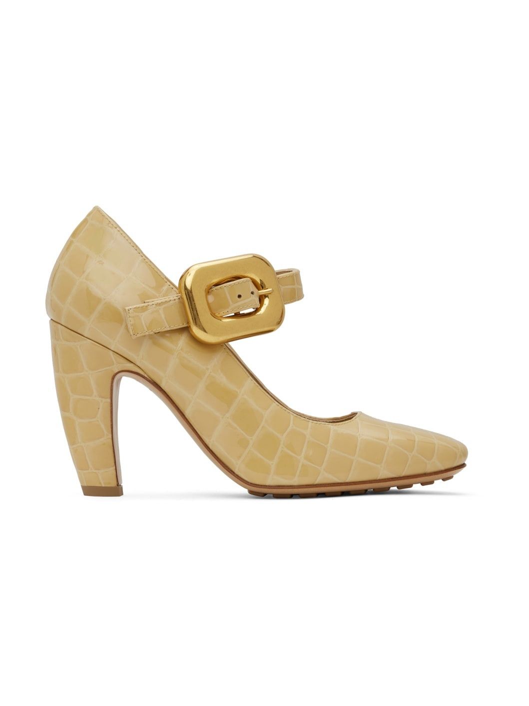 Bottega Veneta o1y0725 Leather Pumps in Sand Size US 7.5 / IT 37.5 - 1 Thumbnail
