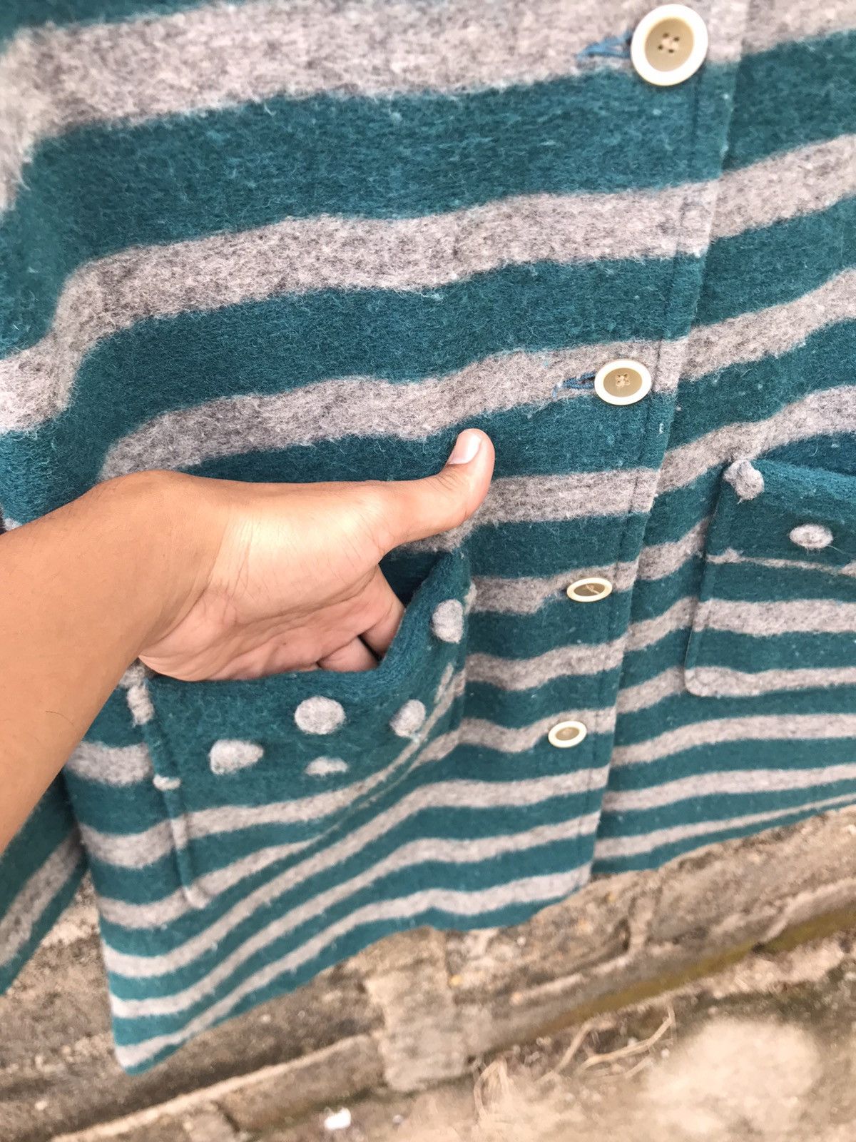 Frapbois ⚡️Vintage Frapbois By Issey Miyake Wool Duffle Coat Size S / US 4 / IT 40 - 6 Thumbnail