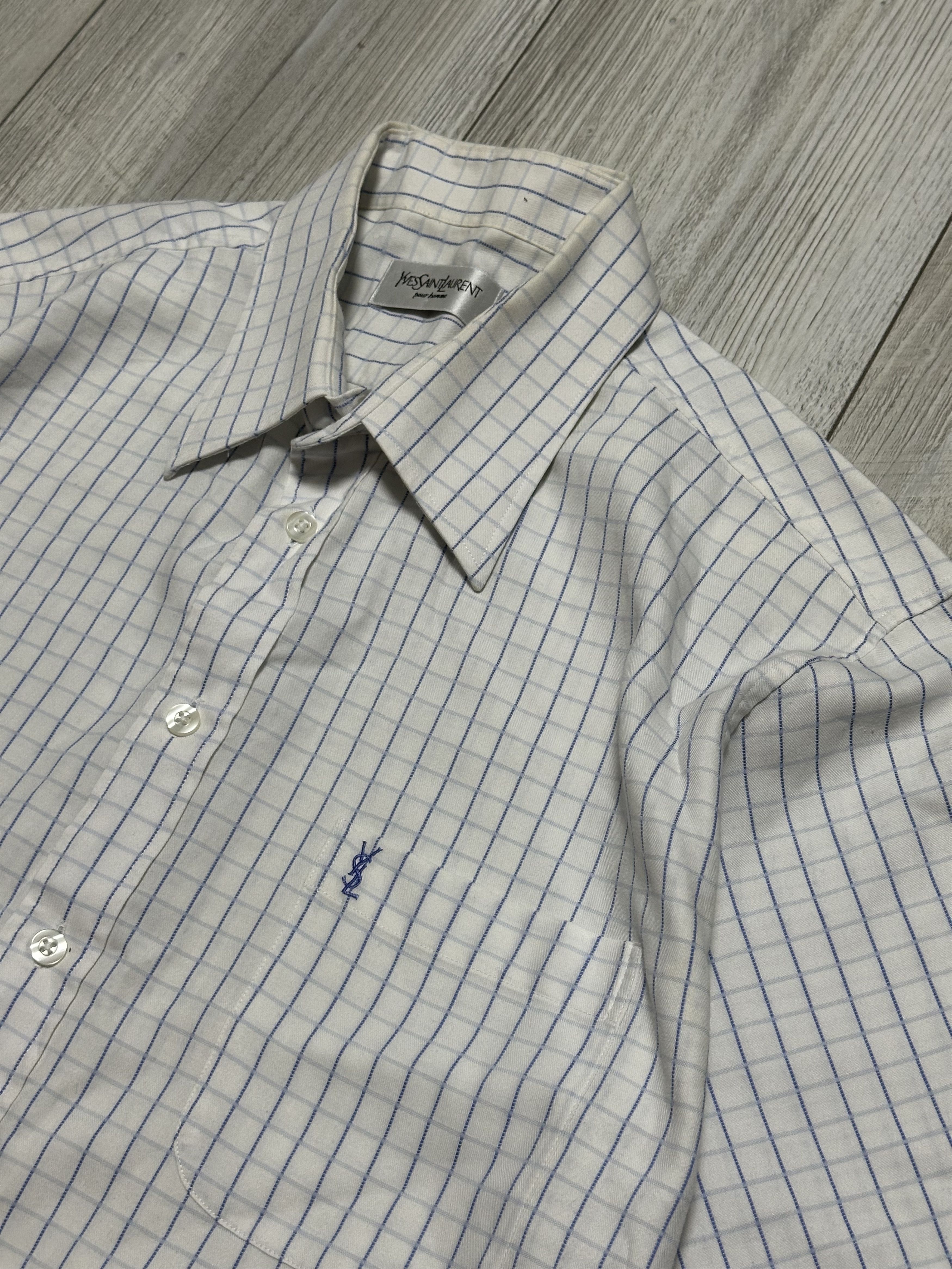 Yves Saint Laurent Vintage 90’s Y2K Style YSL Yves Saint Laurent Shirt Tee Size US L / EU 52-54 / 3 - 3 Thumbnail