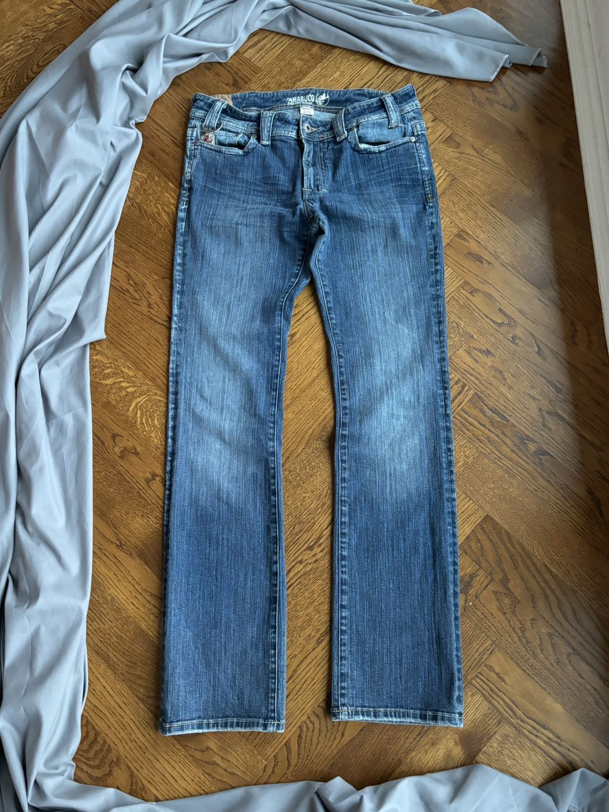 Parasuco × Rocawear × Vintage 1990s Vintage Parasuco Jeans 2000s Y2K Denim Punk Faded Goth Size US 32 / EU 48 - 1 Thumbnail