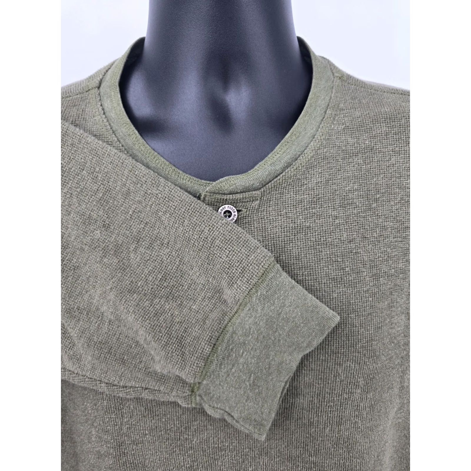 Faded Glory Faded Glory Henley Shirt 2XL Green Waffle Knit Long Sleeve Hunting Camping XXL T-Shirt Mens Size US XXL / EU 58 / 5 - 5 Thumbnail