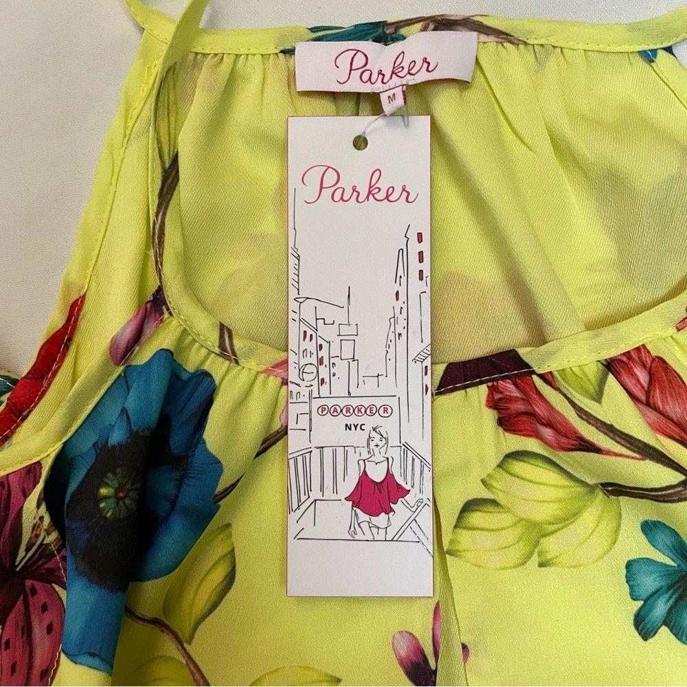 Parker NWT New $268 Parker Cold-Shoulder Floral Valencia Yellow To Size M / US 6-8 / IT 42-44 - 7 Thumbnail