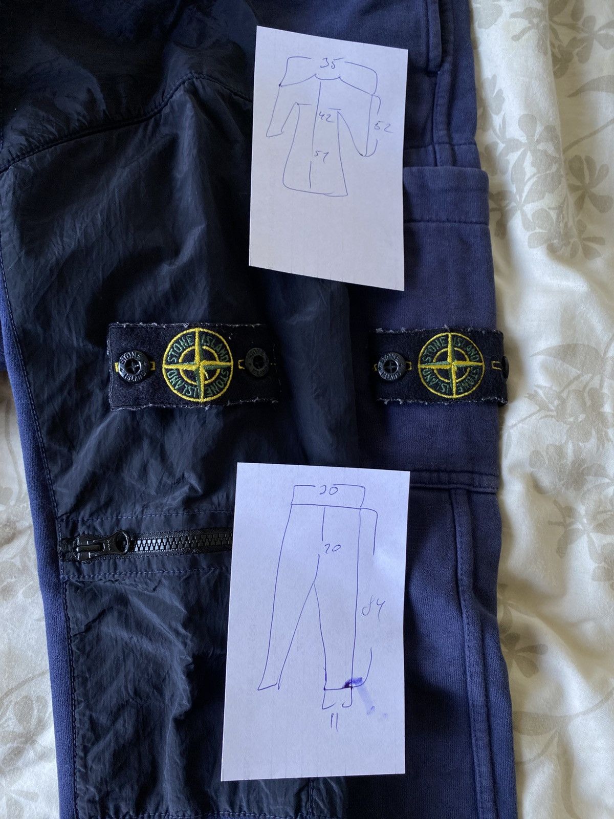 Stone Island Stone Island Junior Nylon Panel Tracksuit Sweatshirt Pants Size US XXS / EU 40 - 20 Thumbnail