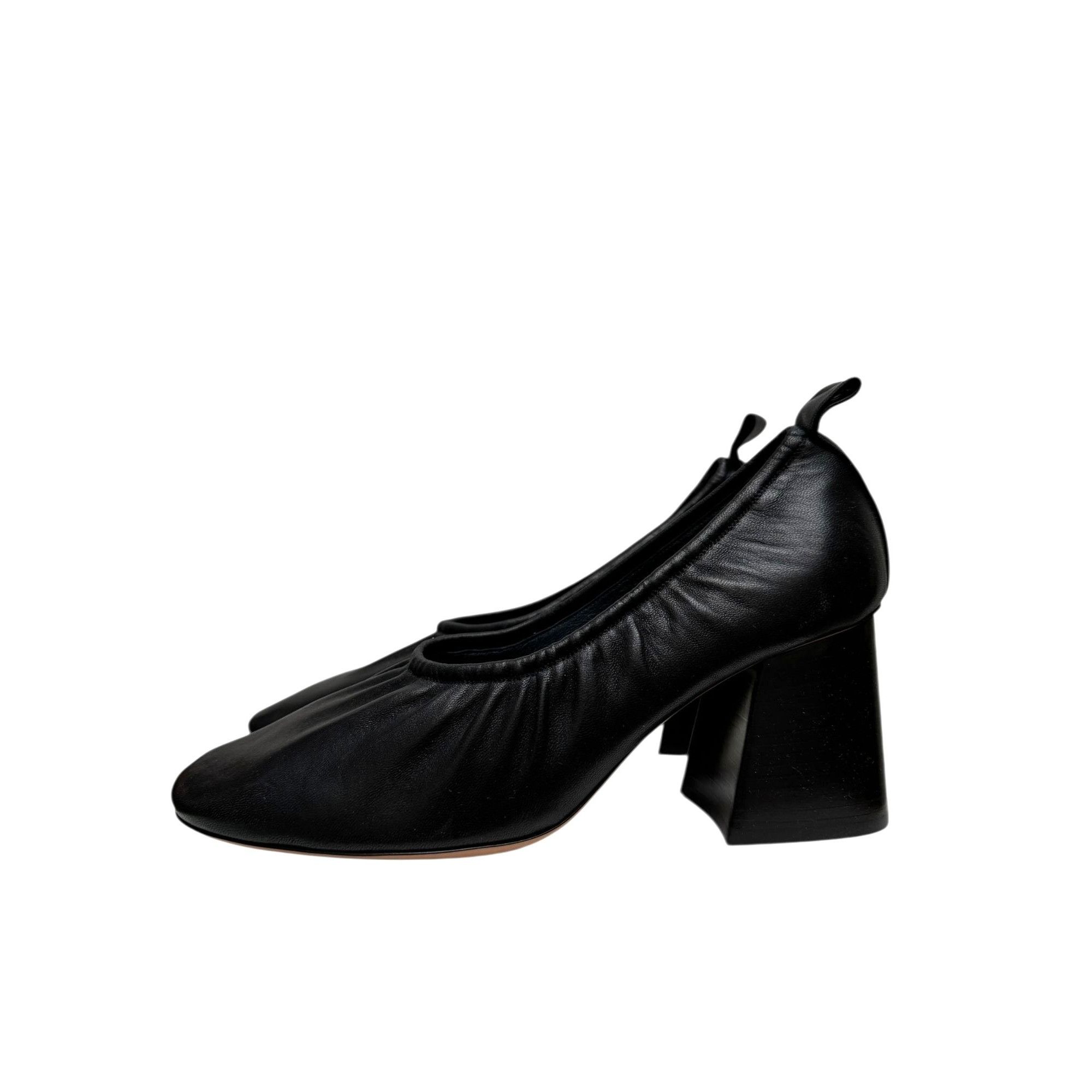 Celine Phoebe Philo Black Ballerina Heels Size US 10 / IT 40 - 5 Thumbnail