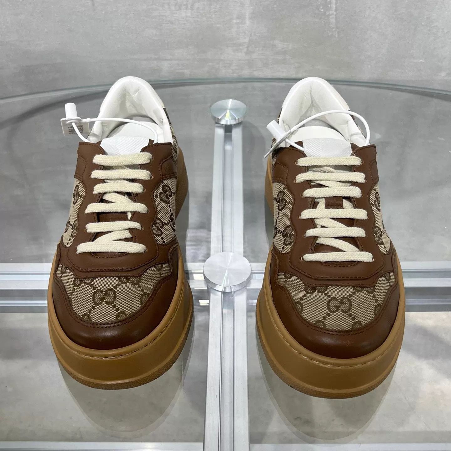 Gucci Gucci Brown GG biscuit shoe EUR 36 Size US 5.5 / IT 35.5 - 1 Thumbnail