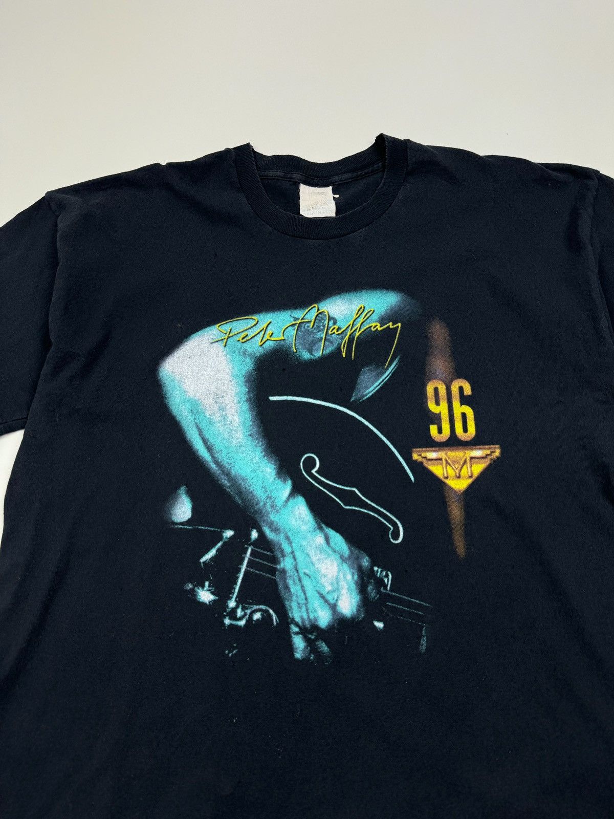 Band Tees × Vintage 1996 Peter Maffay Distressed Tour Single Stitch T-Shirt Size US XL / EU 56 / 4 - 4 Thumbnail