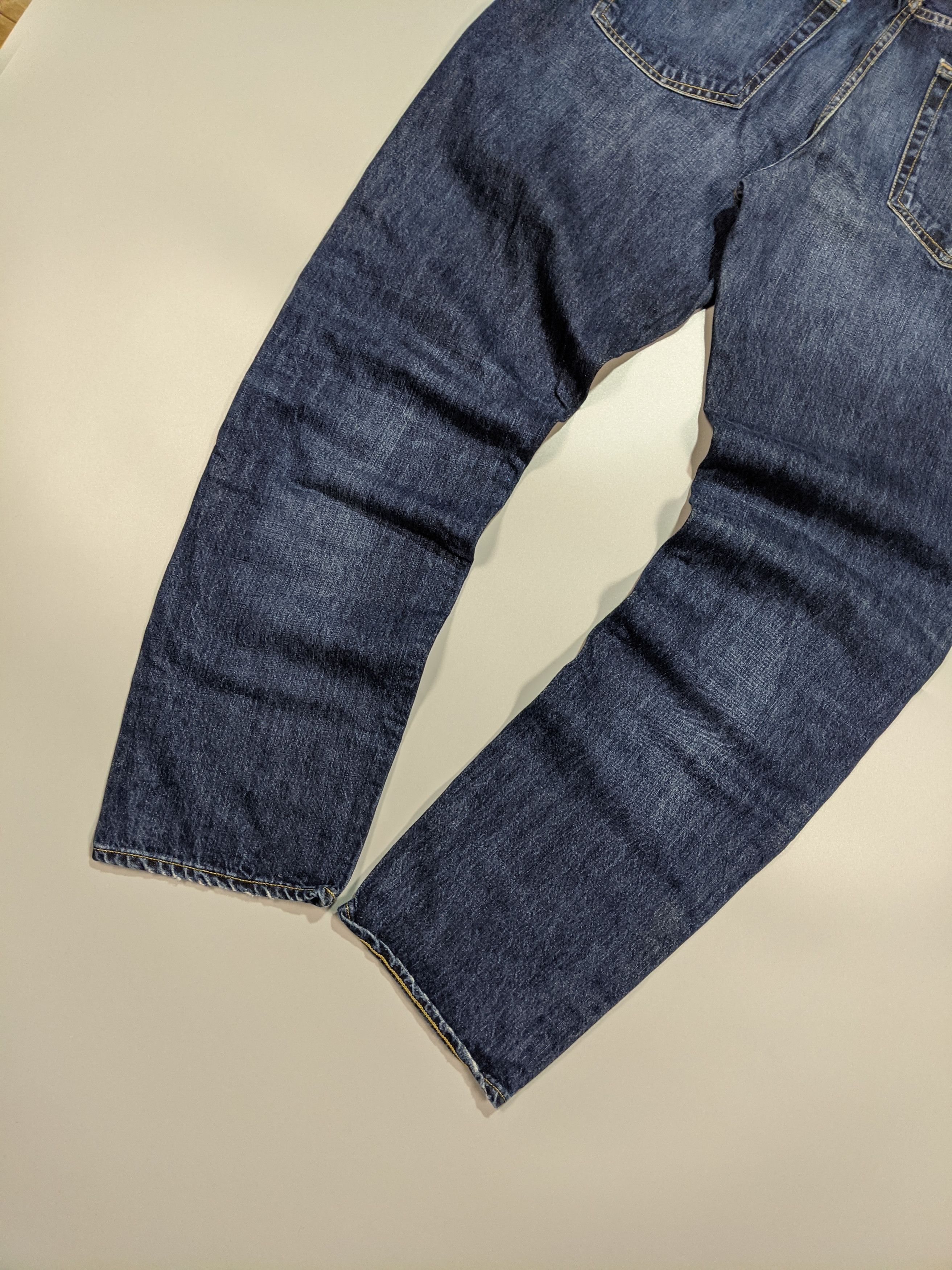 Carhartt × Vintage CARHARTT WIP Vintage Dark Blue Tapered Bottom Pants Jeans Size US 36 / EU 52 - 2 Thumbnail