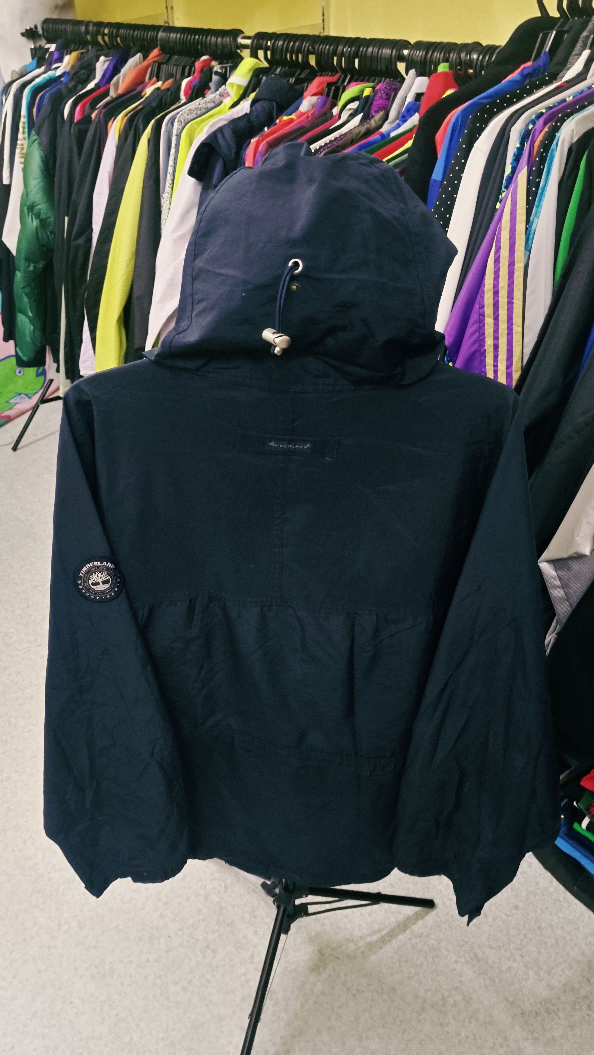 Timberland Vintage Timberland Distressed Oversized Anorak Windbreaker Size US L / EU 52-54 / 3 - 3 Thumbnail