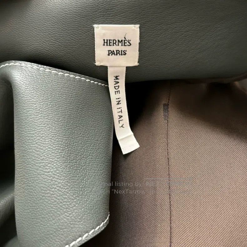 Hermes Hermes Grey Green Leather Vest Size XS / US 0-2 / IT 36-38 - 4 Thumbnail