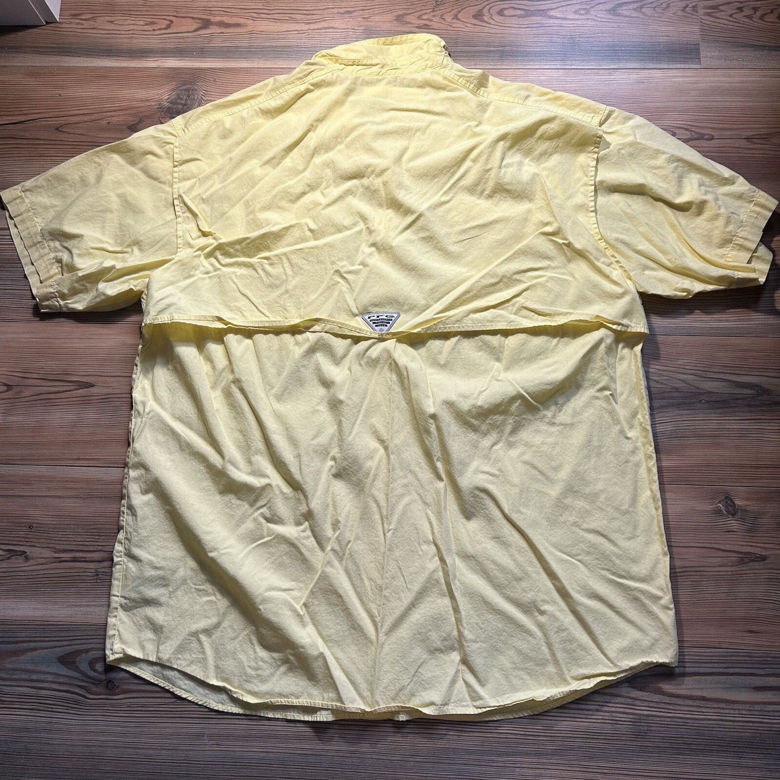Columbia Columbia Men's PFG Fishing Shirt Button Front Yellow Size XL Size US XL / EU 56 / 4 - 2 Thumbnail