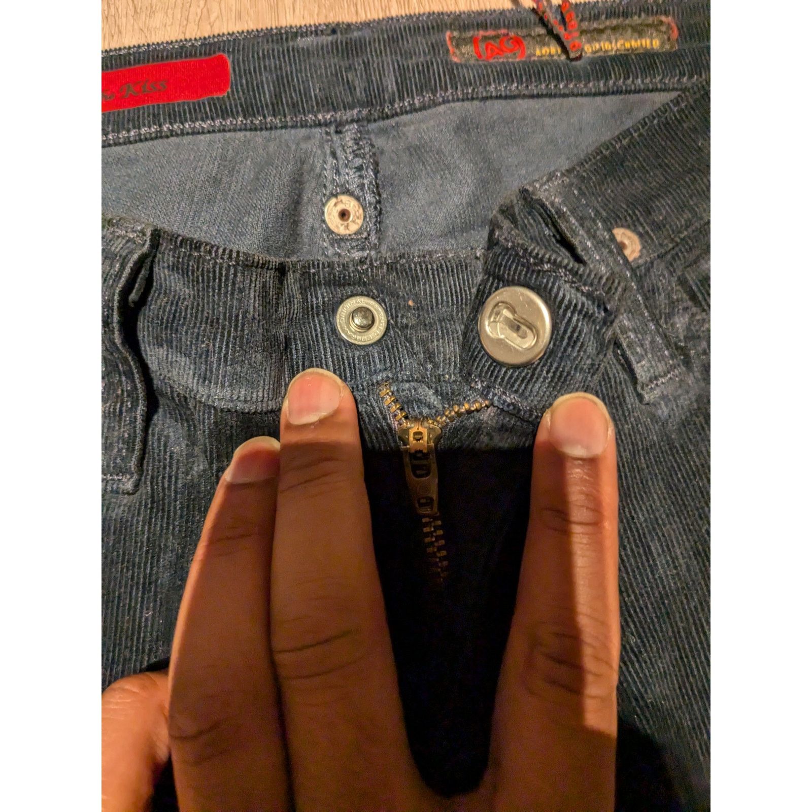 AG Adriano Goldschmied AG Adriano Goldschmied - The kiss boot cut Corduroy/ 25R/BLk Size 25" / US 0 / IT 36 - 5 Thumbnail