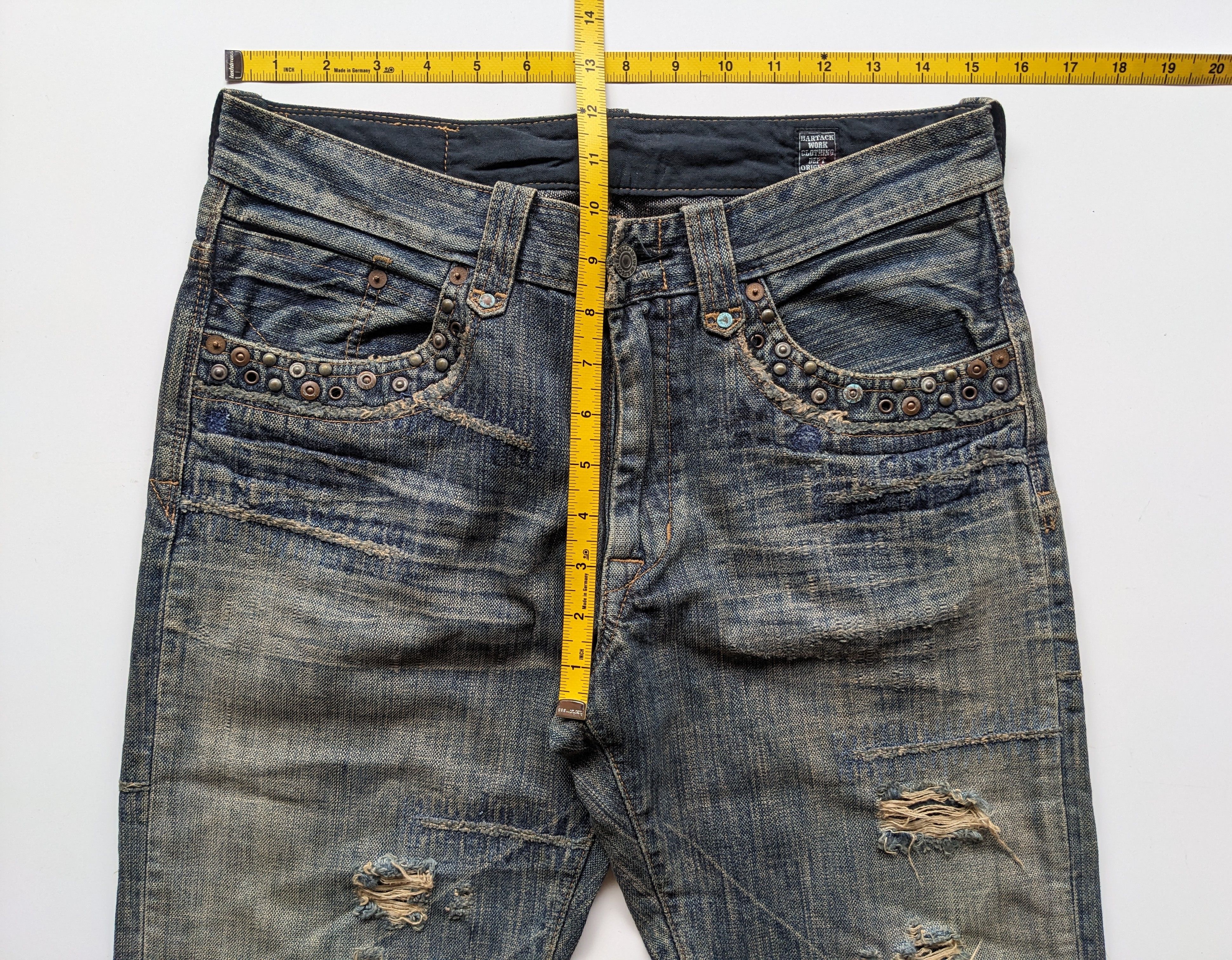 If Six Was Nine × Japanese Brand × Le Grande Bleu (L.G.B.) Bartack distressed clawmark jeans Size US 31 - 8 Thumbnail