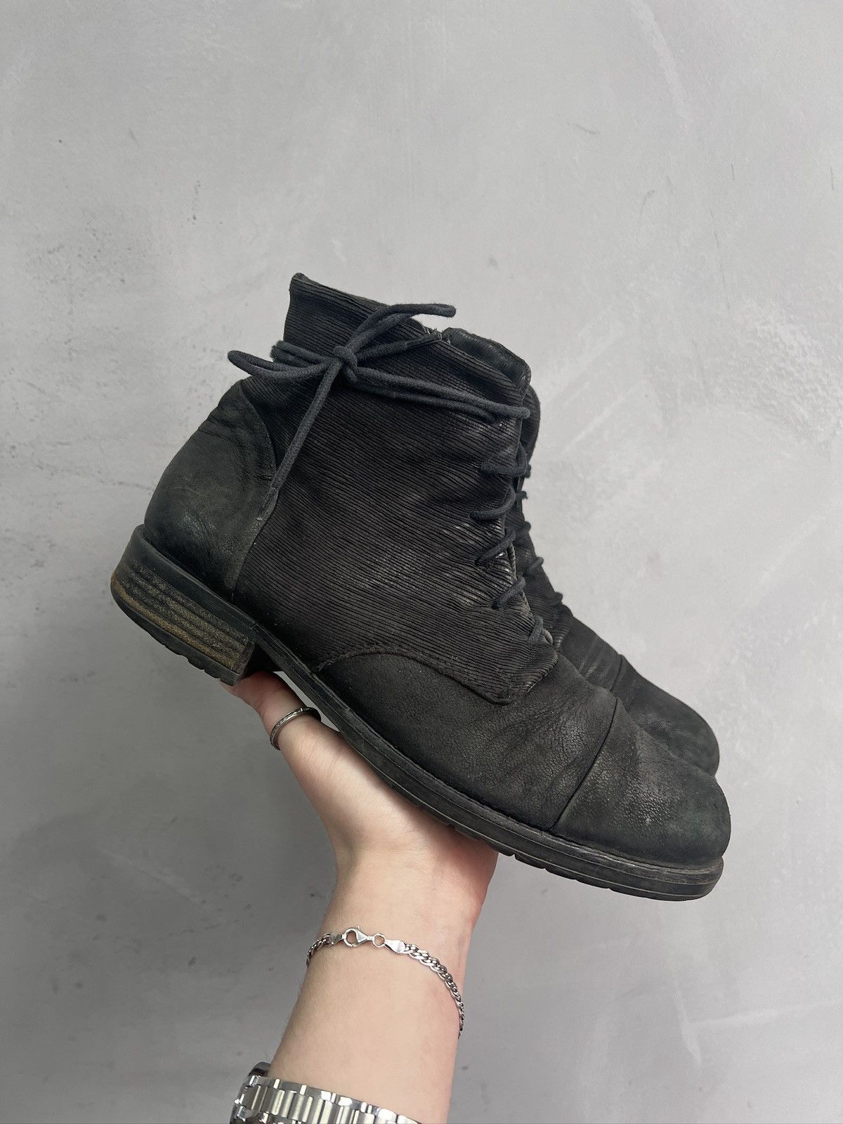 MoMA Desert combat boots avant garde CCP style leather 90s Size US 8 / EU 41 - 3 Thumbnail