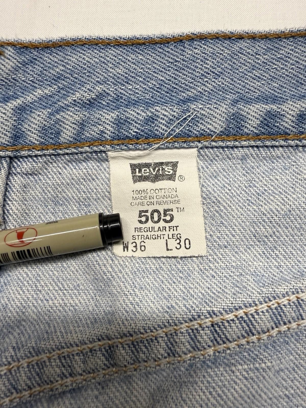 Levi's Vintage 90s Levi's Blank Tag 505 Men's Jeans Size US 36 / EU 52 - 5 Thumbnail