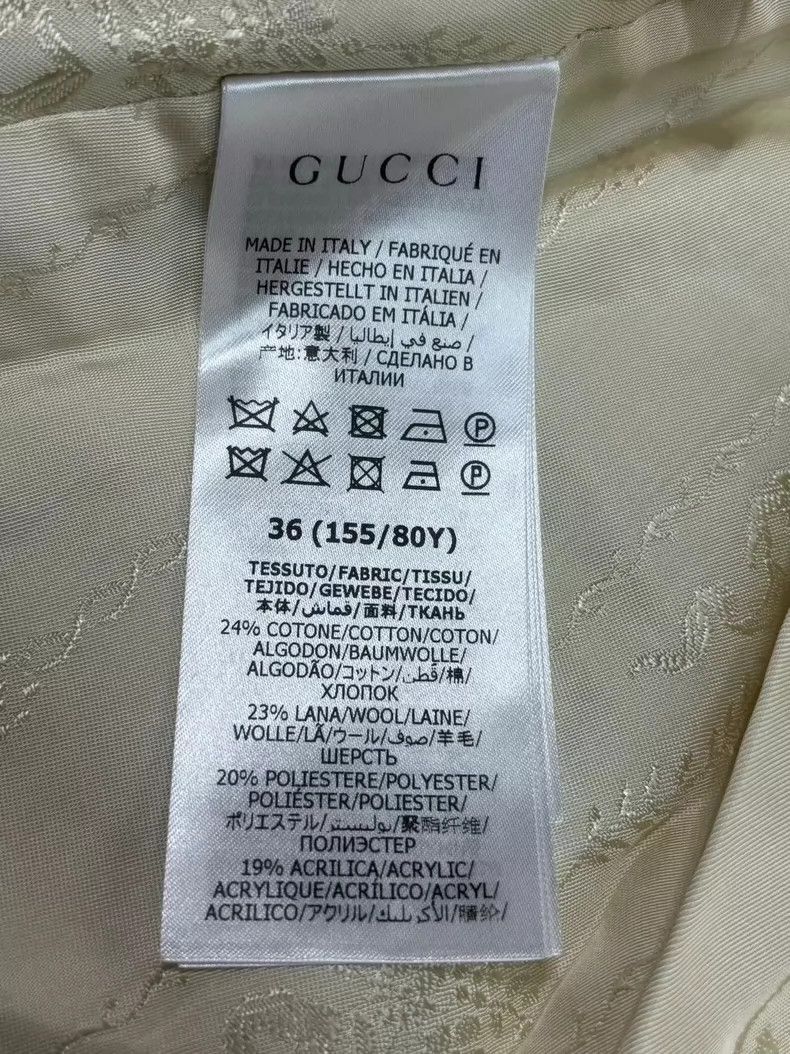 Gucci Gucci Size 36 Green plaid small fragrance lapel jacket siz Size US XXS / EU 40 - 3 Thumbnail