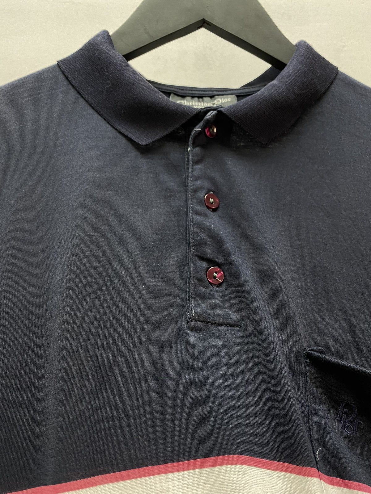 Christian Dior Monsieur Rare Vintage Christian Dior Monsieur Blue Polo T shirt Size US L / EU 52-54 / 3 - 14 Thumbnail