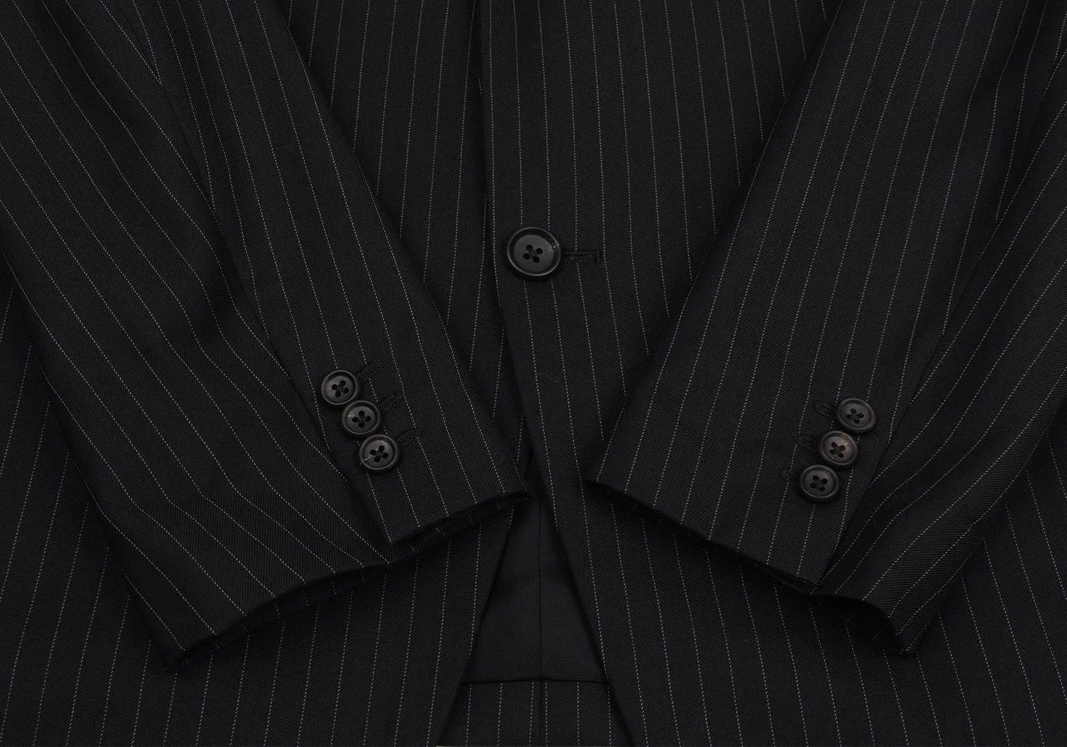 Yohji Yamamoto YOHJI YAMAMOTO COSTUME D'HOMME Wool Chalk Stripe Jacket Size US M / EU 48-50 / 2 - 7 Thumbnail