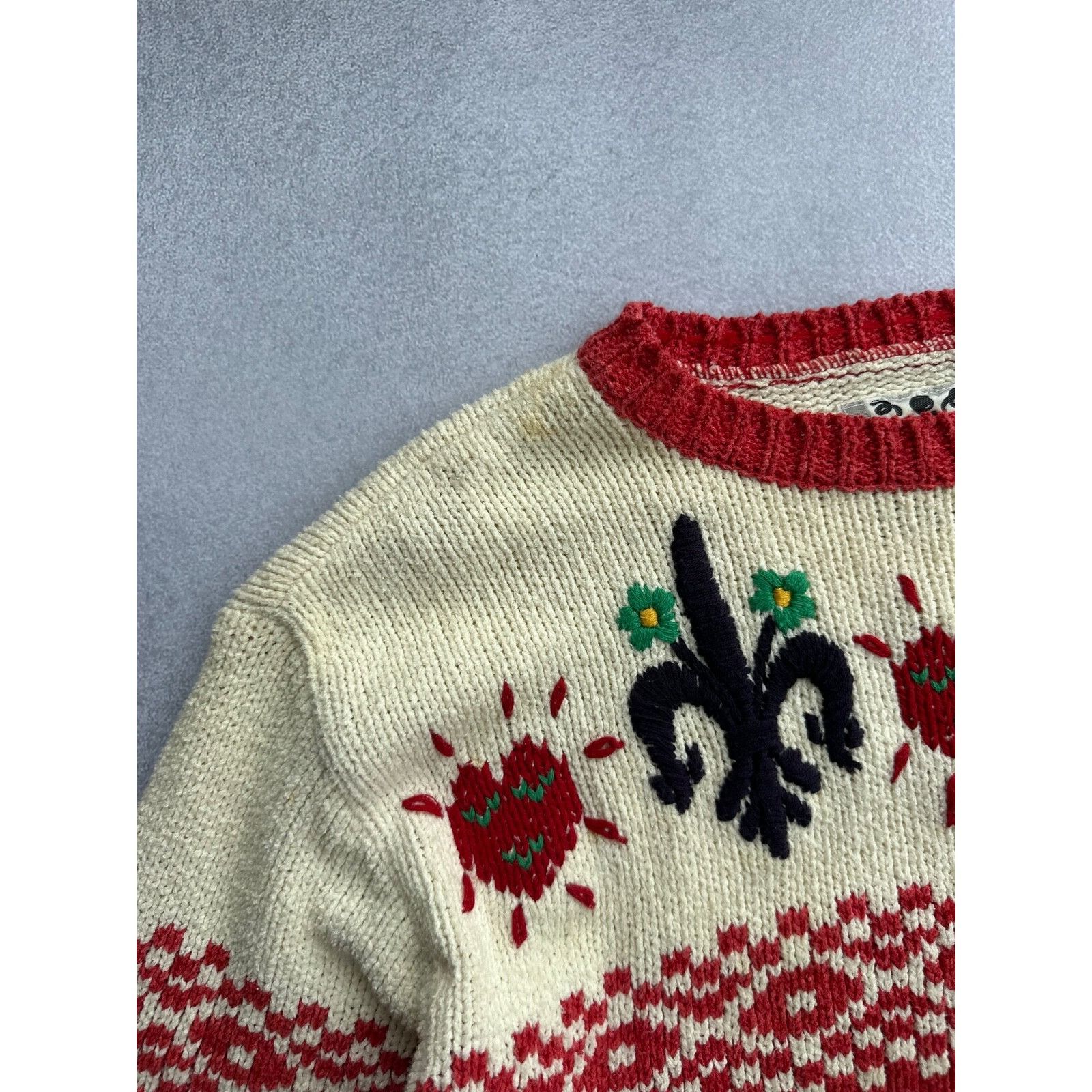 Japanese Brand VTG Japan Tokyo Woman Knitted Hearts Sweater & SkirtSuit Size 26" / US 2 / IT 38 - 7 Thumbnail