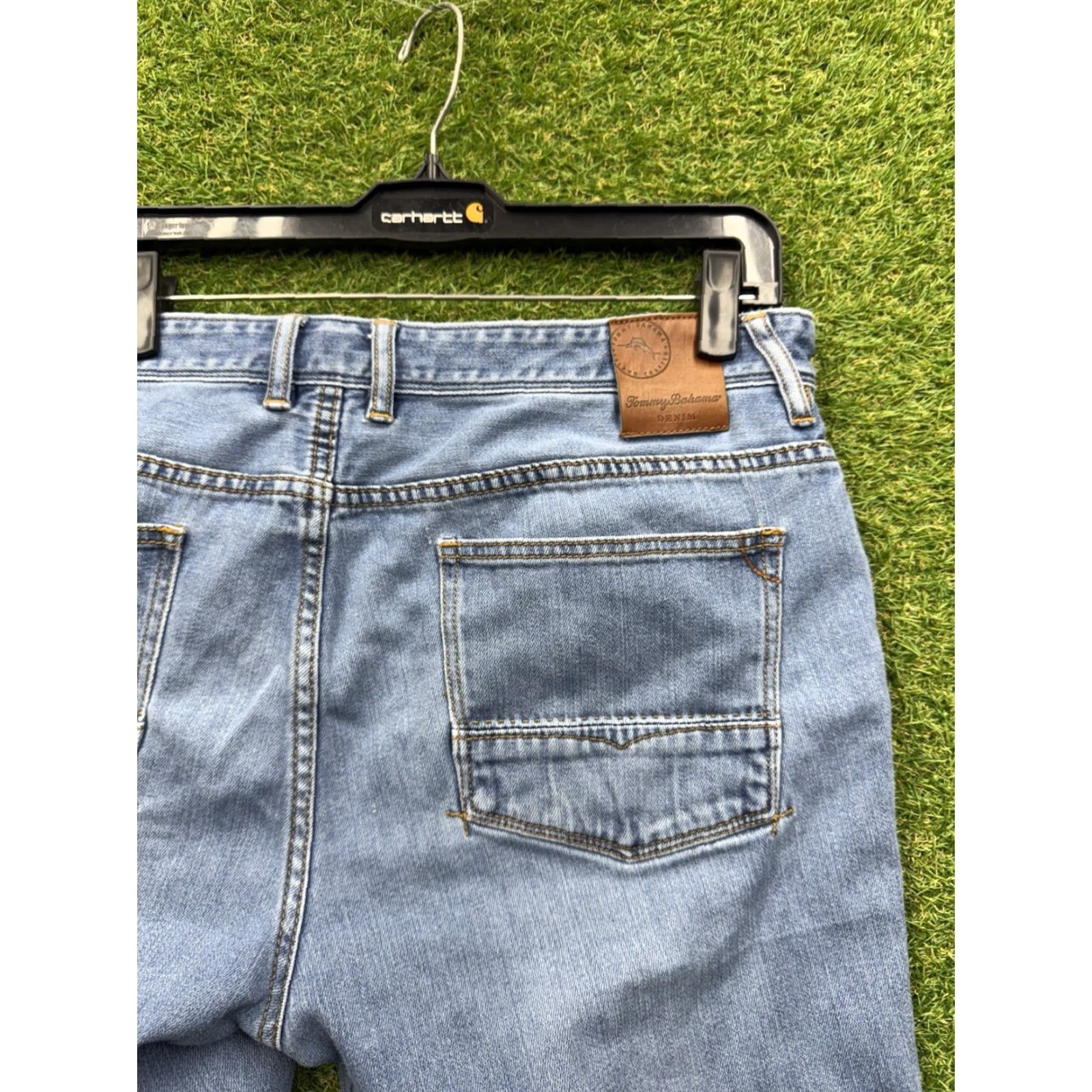 Tommy Bahama VINTAGE Tommy Bahama Jeans Mens 36x26 Blue Denim Pants Antigua Cove Authentic Fit Y2K Size US 36 / EU 52 - 4 Thumbnail