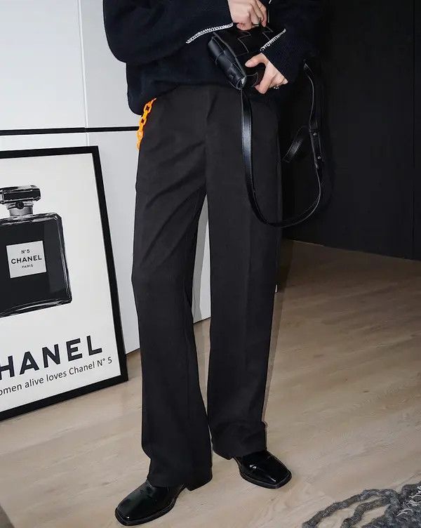 VIBE Black Pants With Orange Chain Size US 32 / EU 48 - 5 Thumbnail