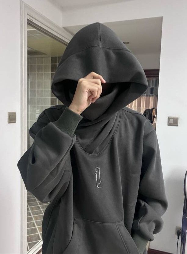Japanese Brand × Vintage Embroidery Turtleneck Hip Hop Hoodie Style Size XXL / US 16-18 / IT 52-54 - 3 Thumbnail