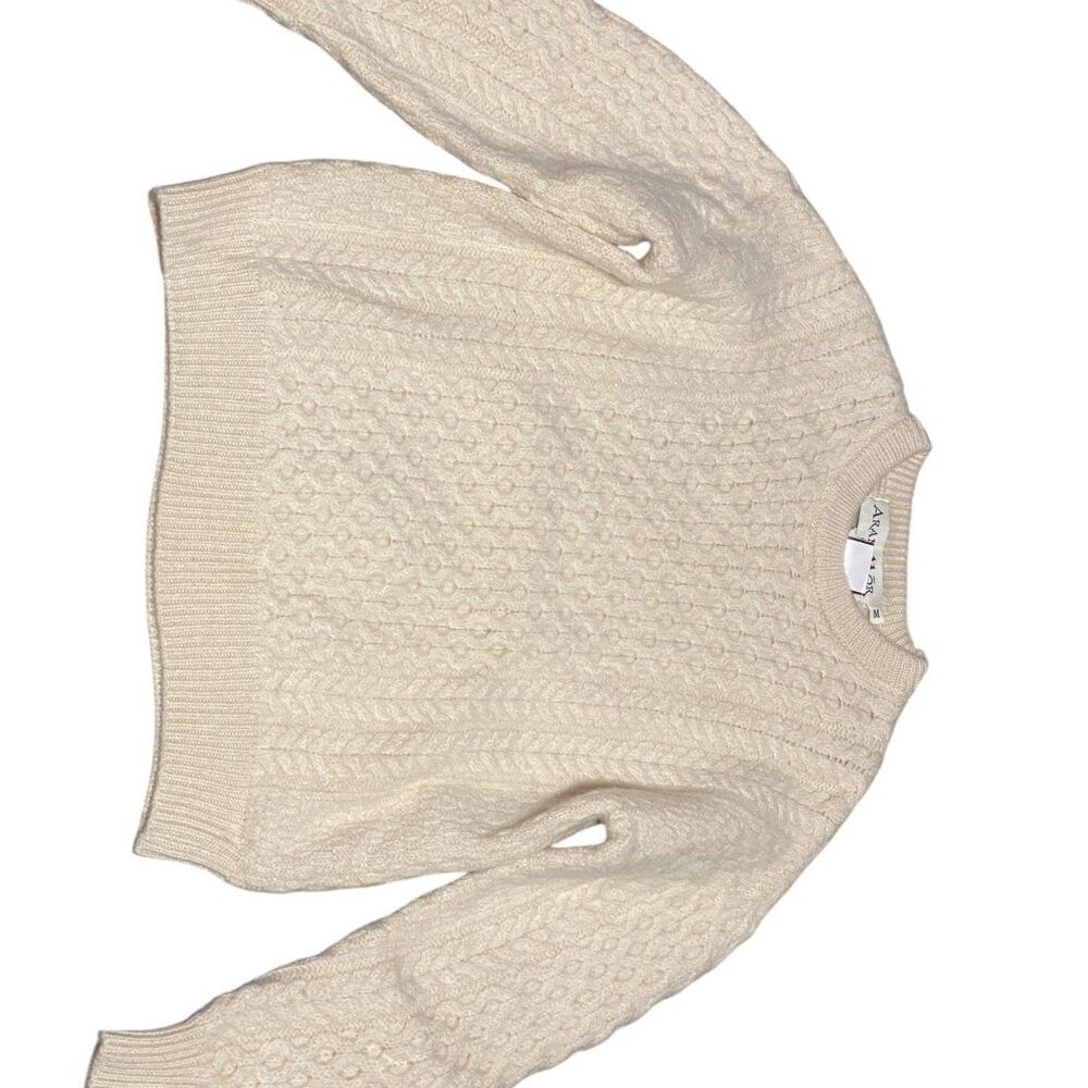 Other Vintage Aran Mor 100% Merino Wool Cable Knit Sweater White Size US M / EU 48-50 / 2 - 7 Thumbnail