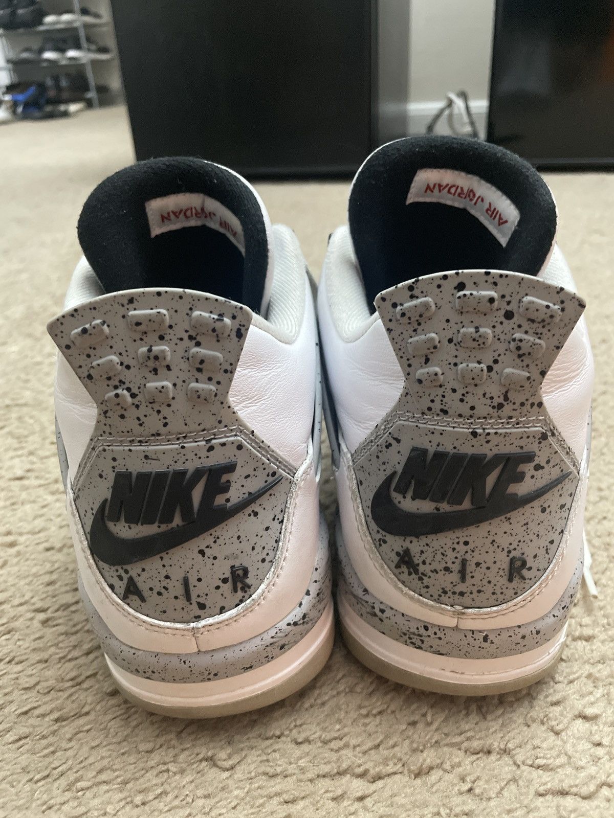 Nike Air Jordan 4 Retro OG ‘White Cement’ 2016 Size US 12 / EU 45 - 8 Thumbnail